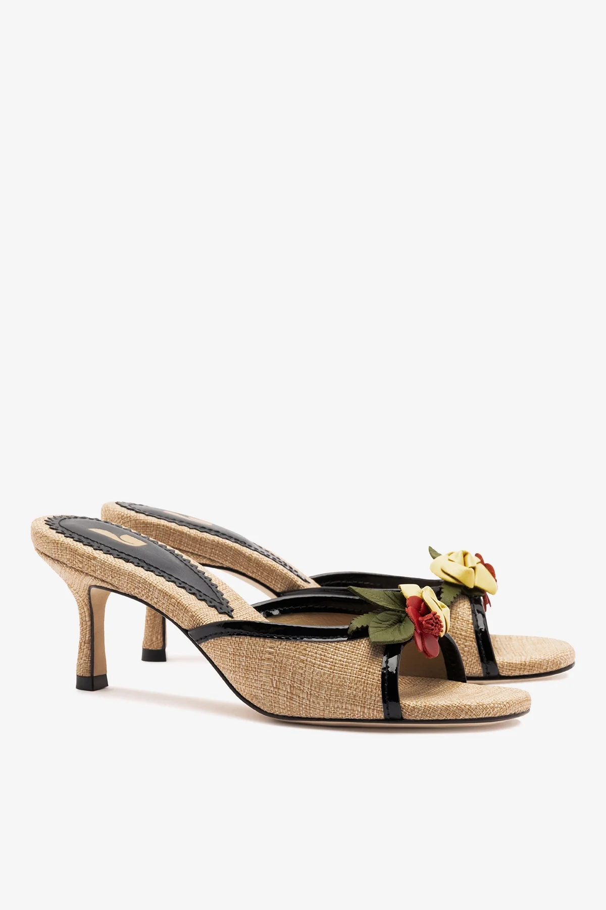 Juliette Mule Beige Raffia - Image 3