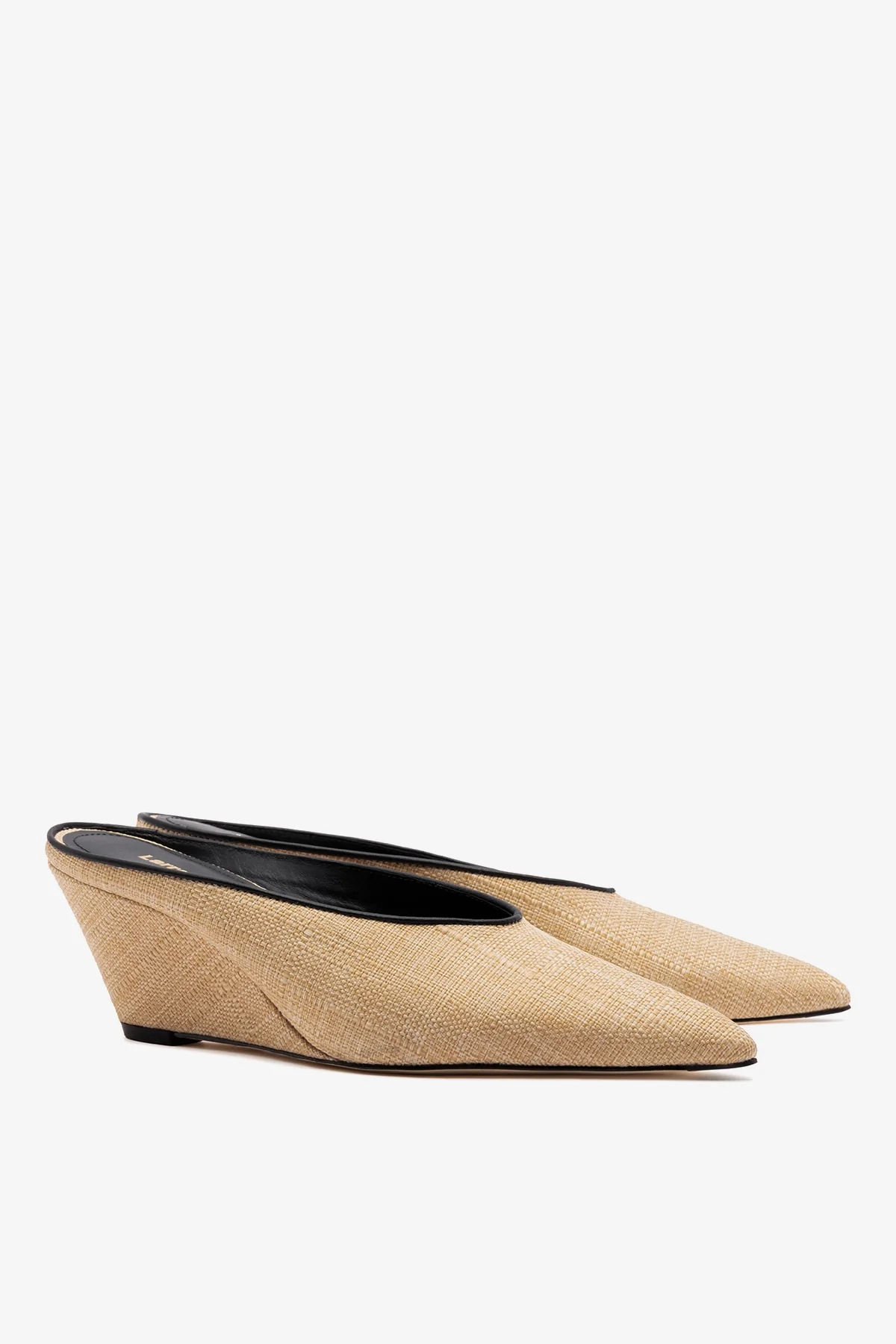 Loulou Mule Beige Raffia - Image 3