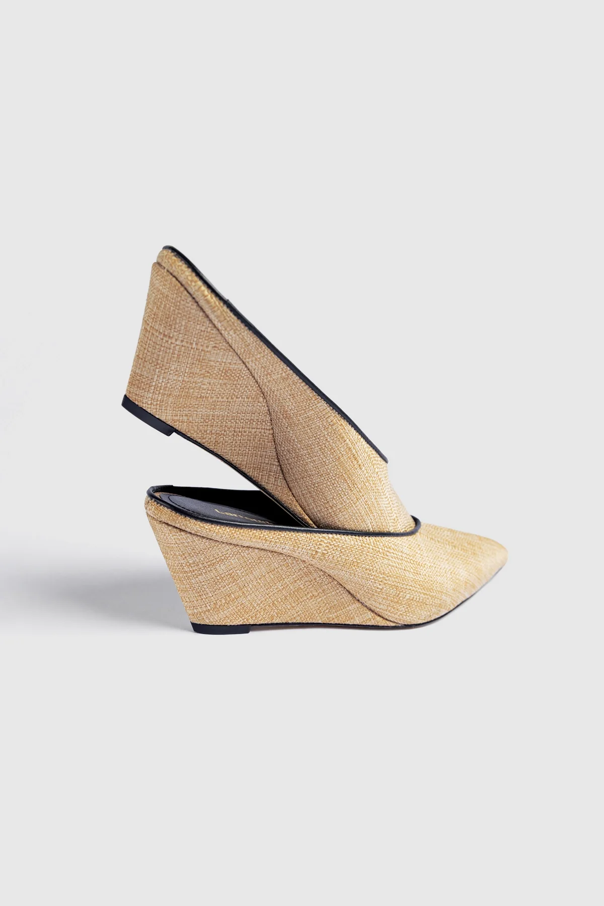 Loulou Mule Beige Raffia - Image 6