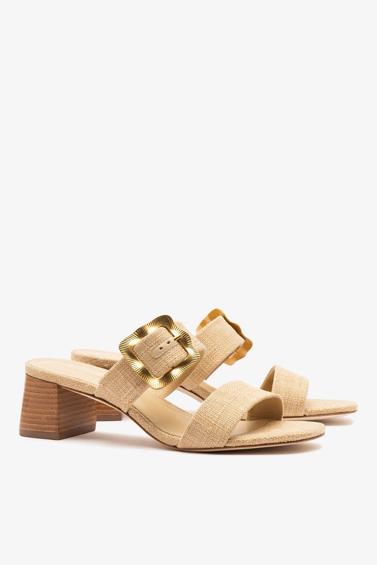 Maria Sandal Beige Raffia - Image 3