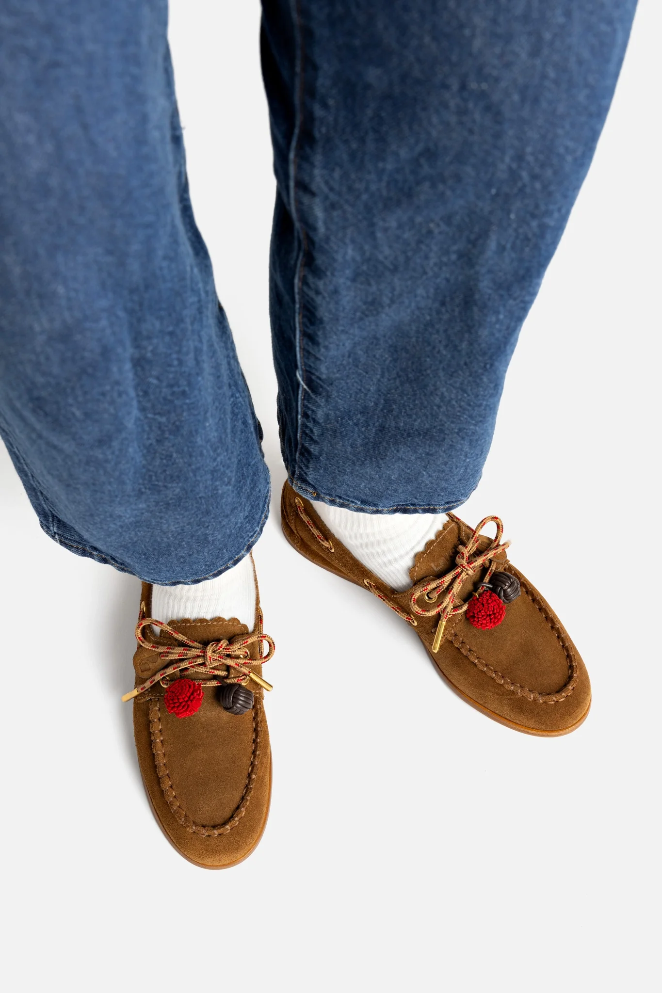 Cyprus Boat Shoe In Russet Suede - Image 2