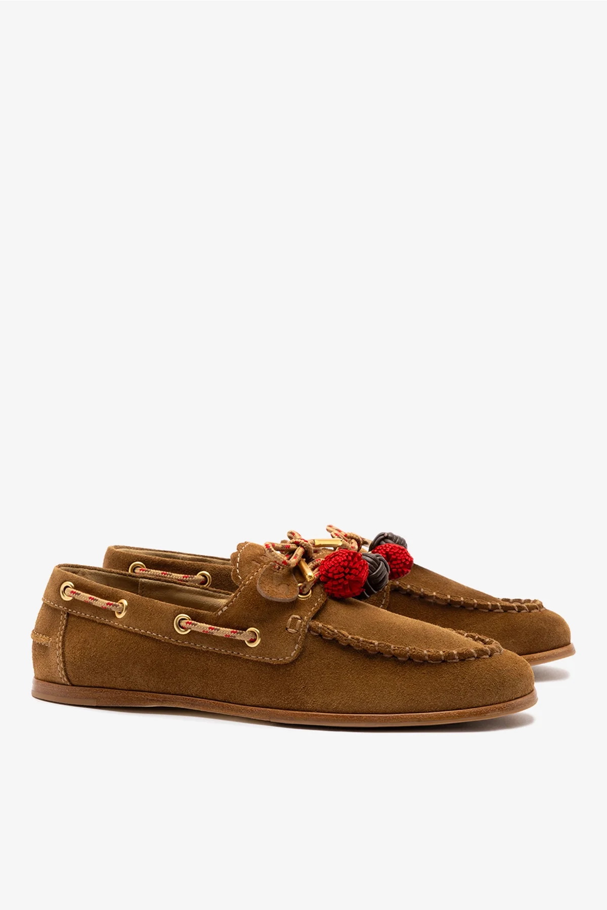 Cyprus Boat Shoe In Russet Suede - Image 3