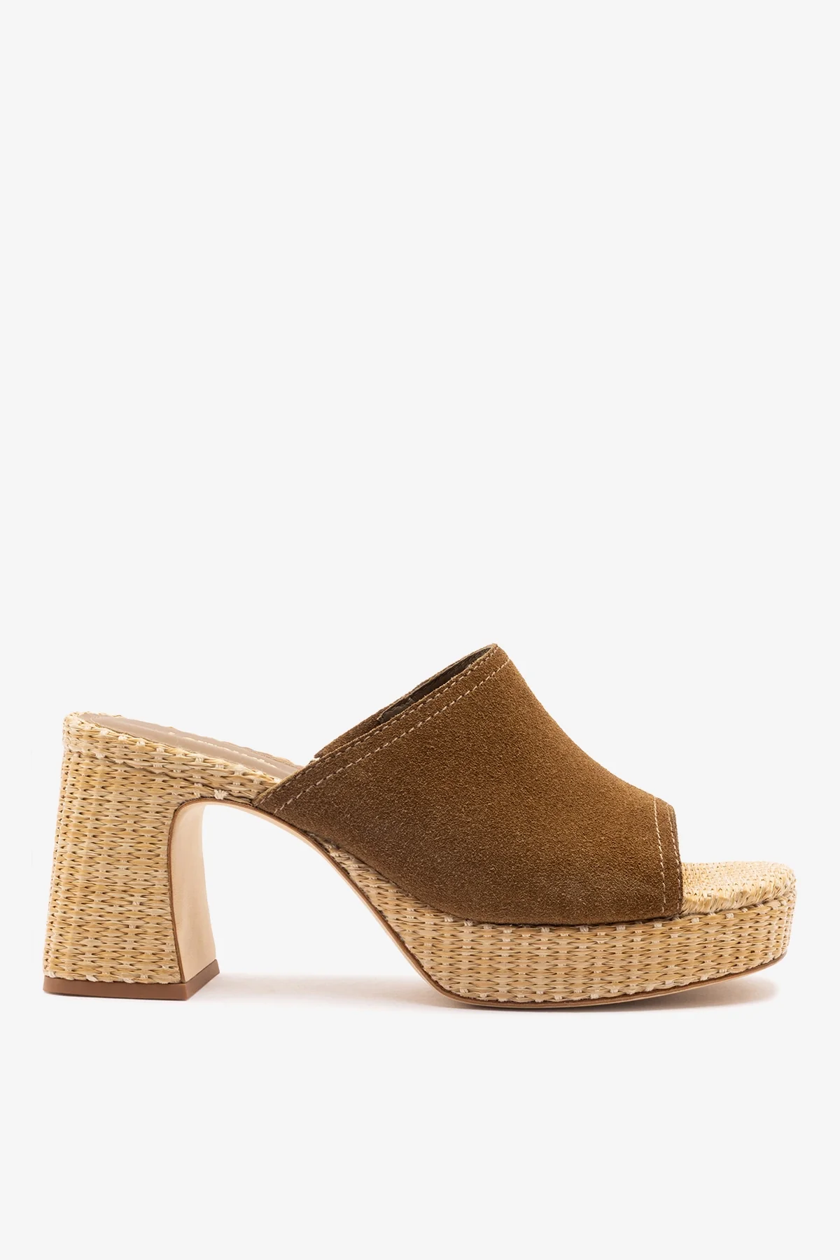 Dolly Low Mule Russet Suede