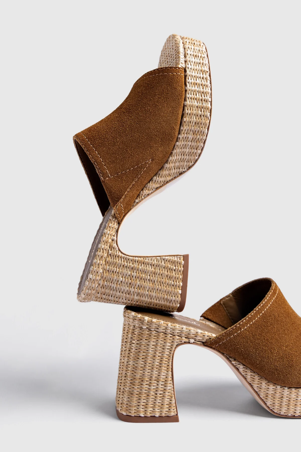 Dolly Low Mule Russet Suede - Image 2