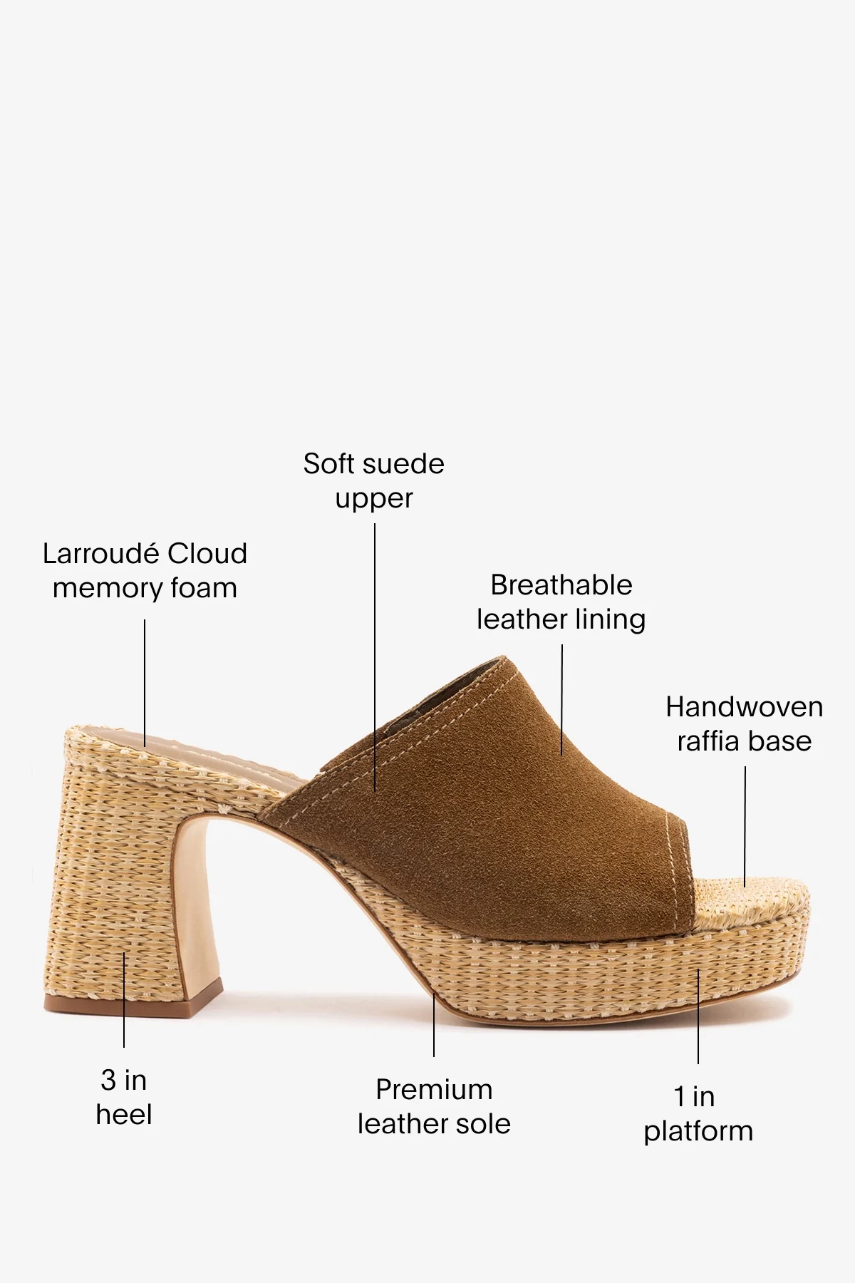 Dolly Low Mule Russet Suede - Image 5