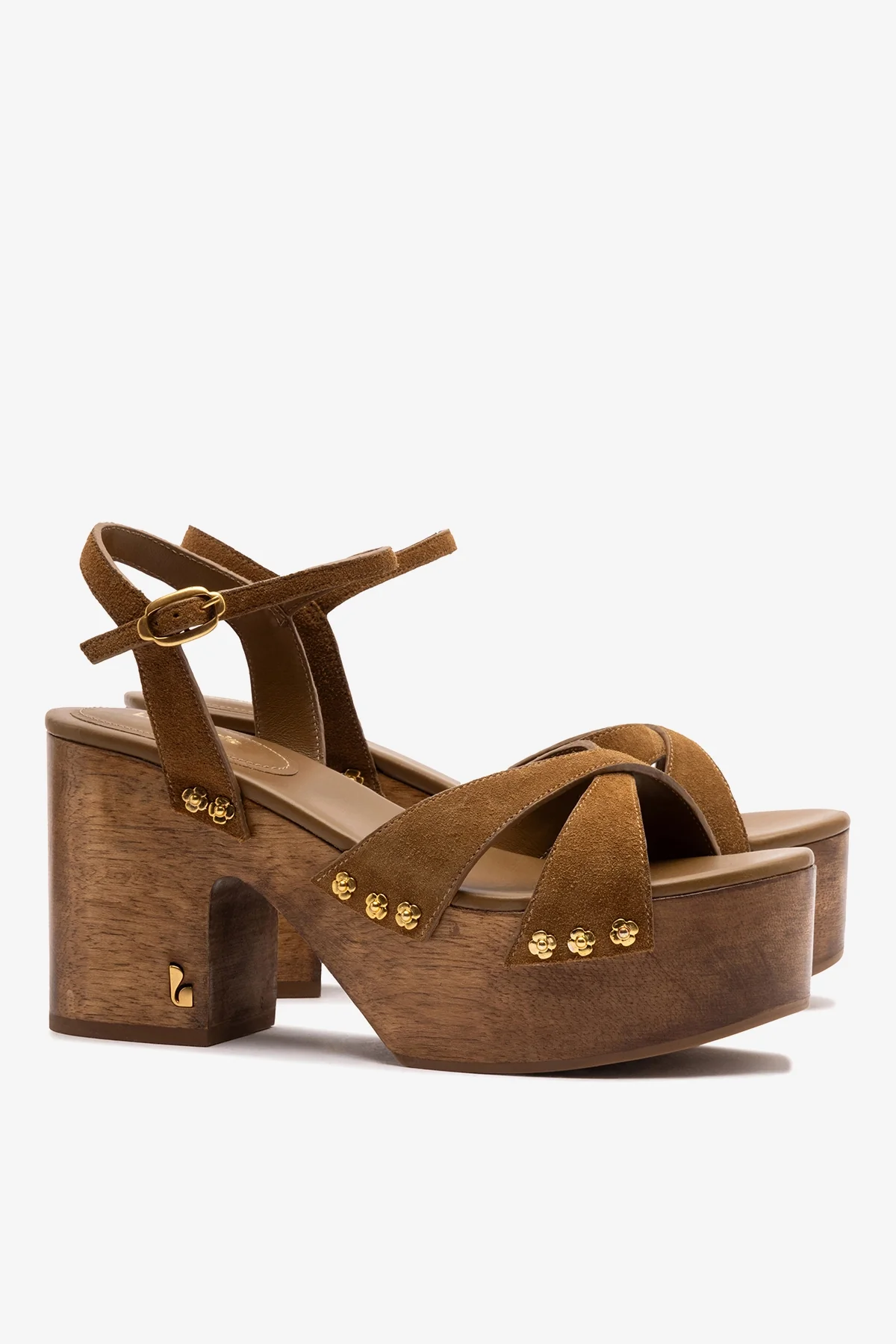Talitha Sandal In Russet Suede - Image 3