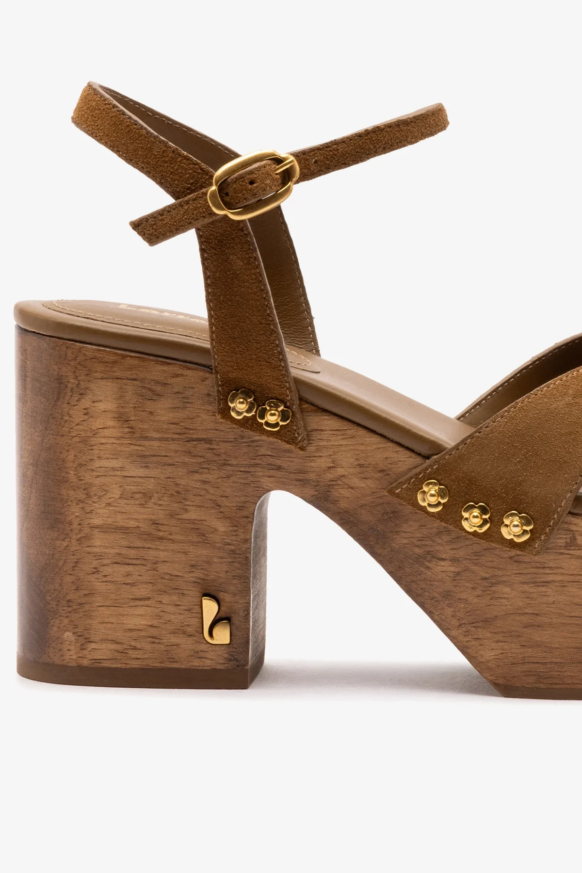 Talitha Sandal In Russet Suede - Image 4