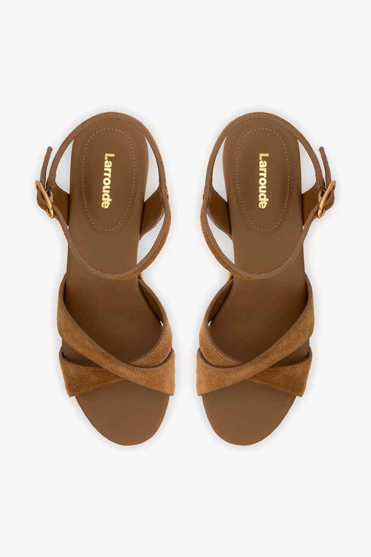 Talitha Sandal In Russet Suede - Image 6