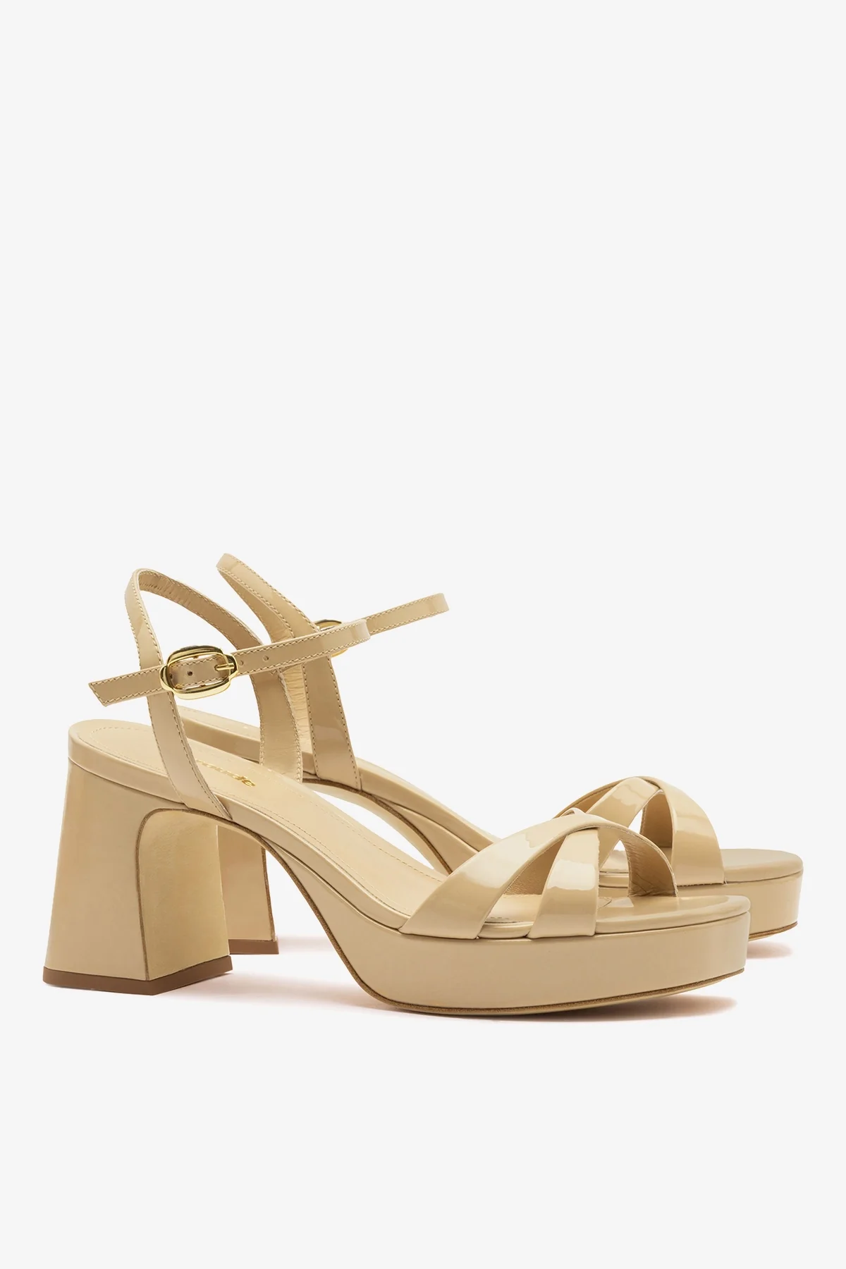 Bianca Low Sandal Sand Patent Leather - Image 3