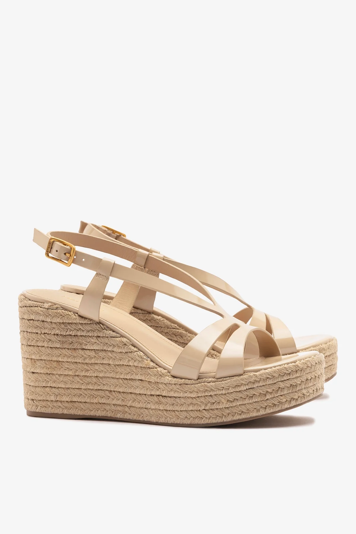 Daphne Espadrille Sandal Sand Patent Leather - Image 3