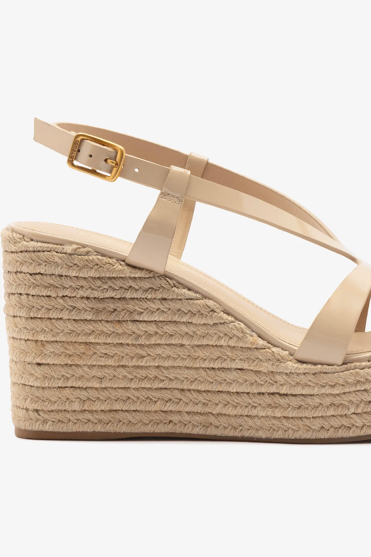 Daphne Espadrille Sandal Sand Patent Leather - Image 4