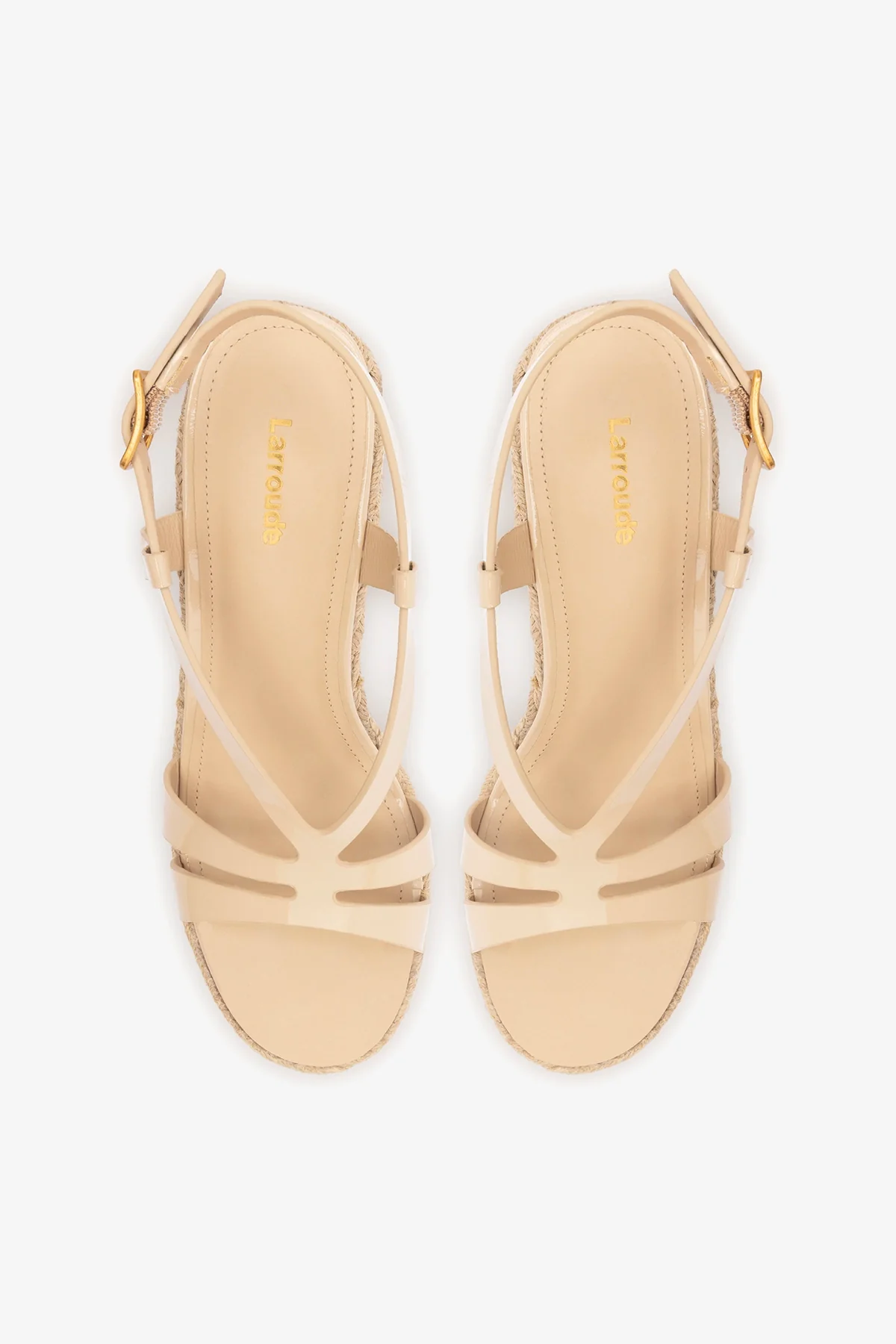 Daphne Espadrille Sandal Sand Patent Leather - Image 7
