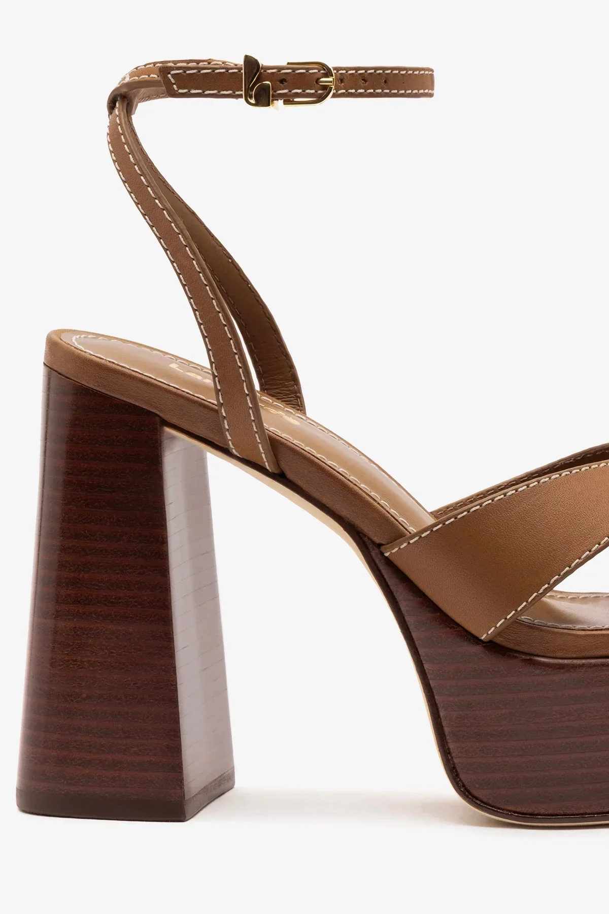 Dolly X Wood Sandal Caramel Leather - Image 3