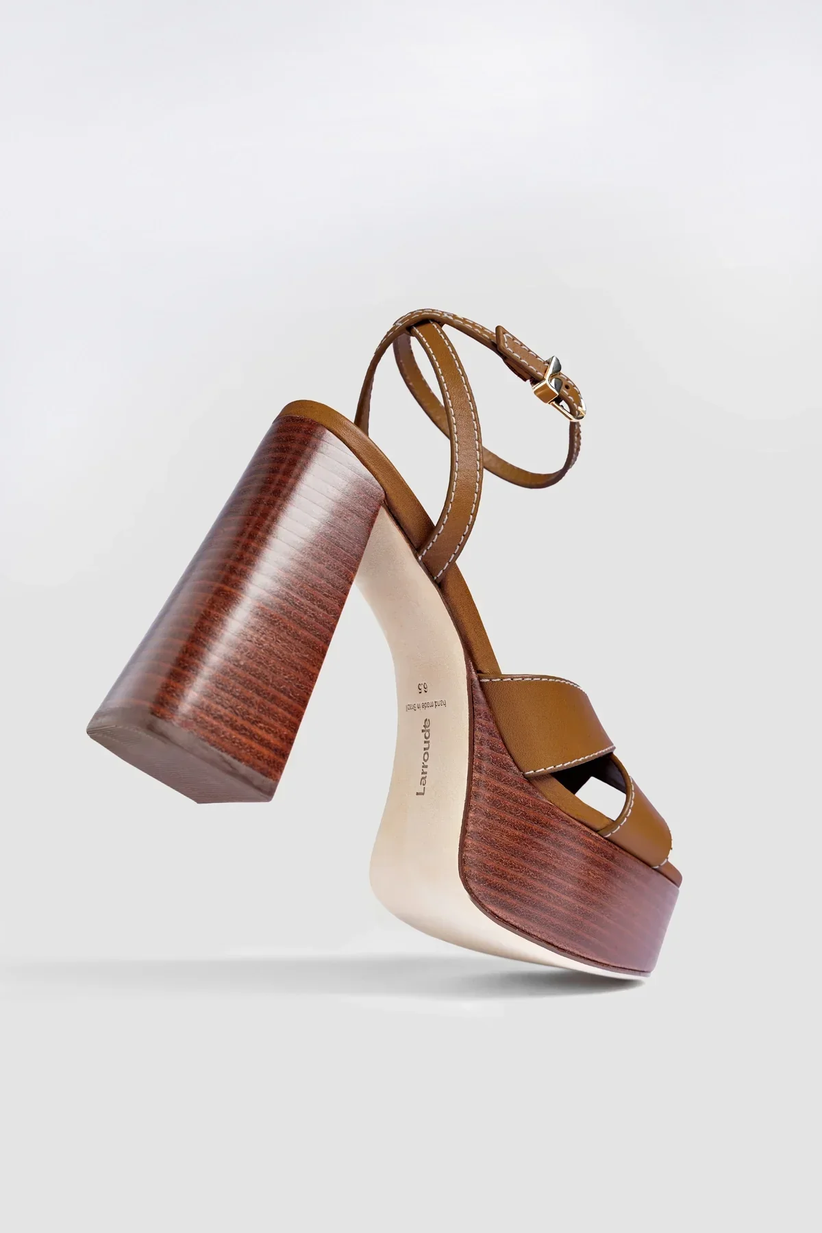 Dolly X Wood Sandal Caramel Leather - Image 5