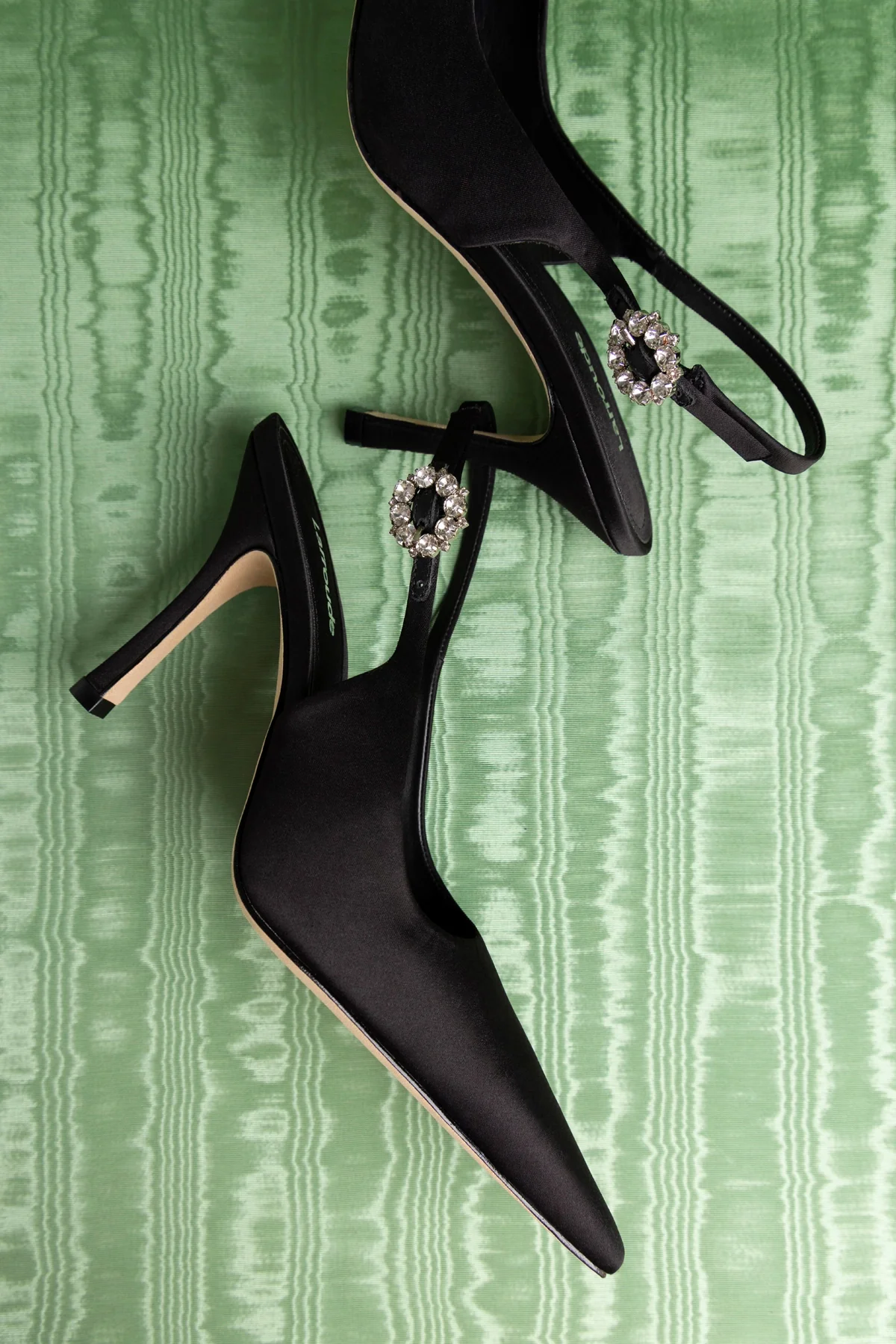 Carine Pump Black Satin - Image 6