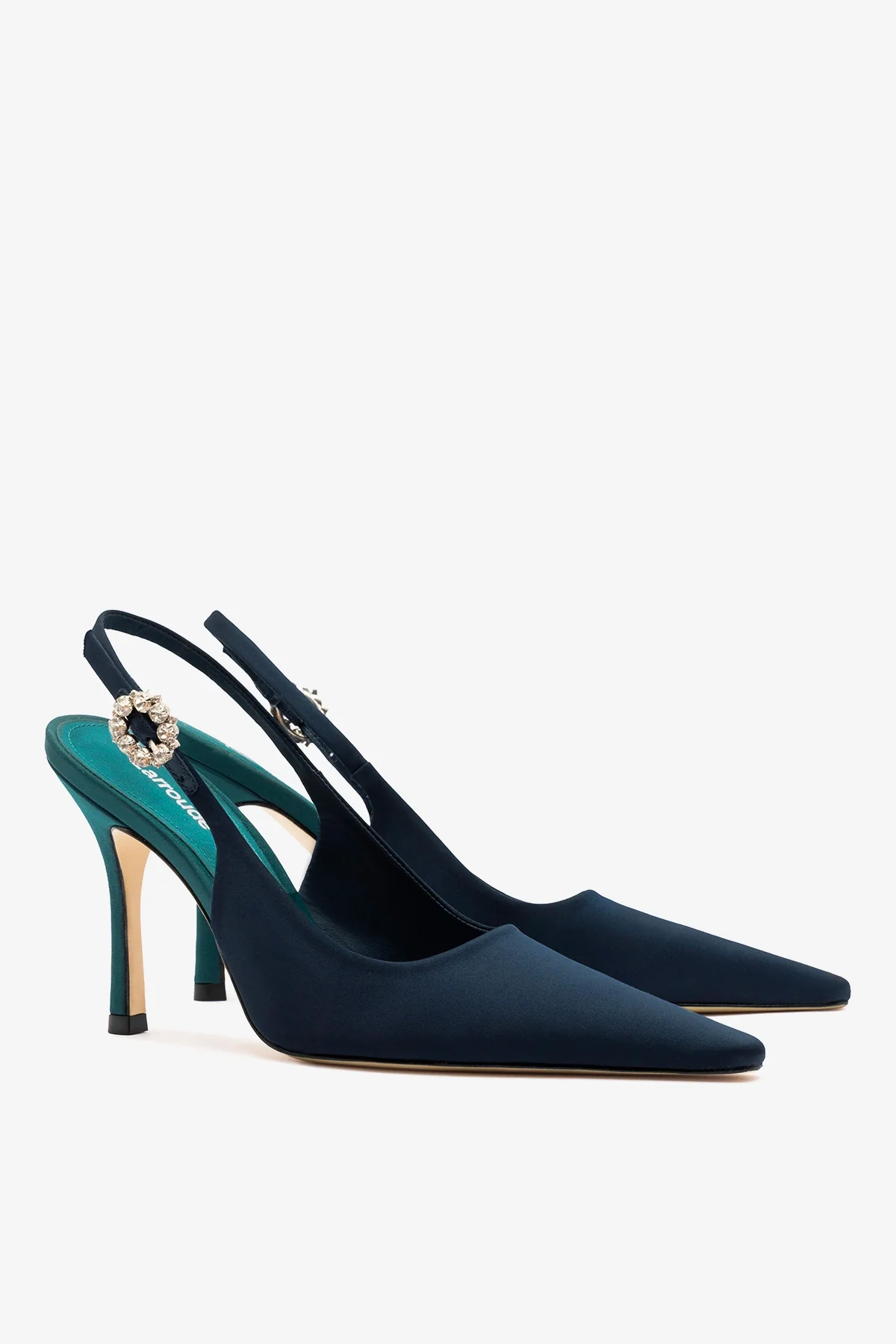 Carine Pump Ocean Satin - Image 3