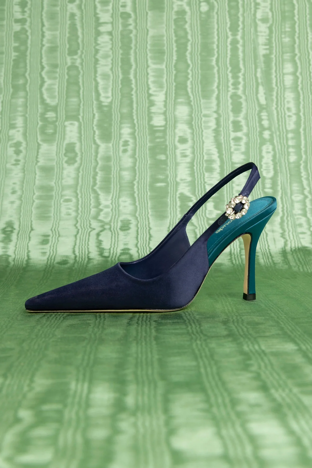 Carine Pump Ocean Satin - Image 6