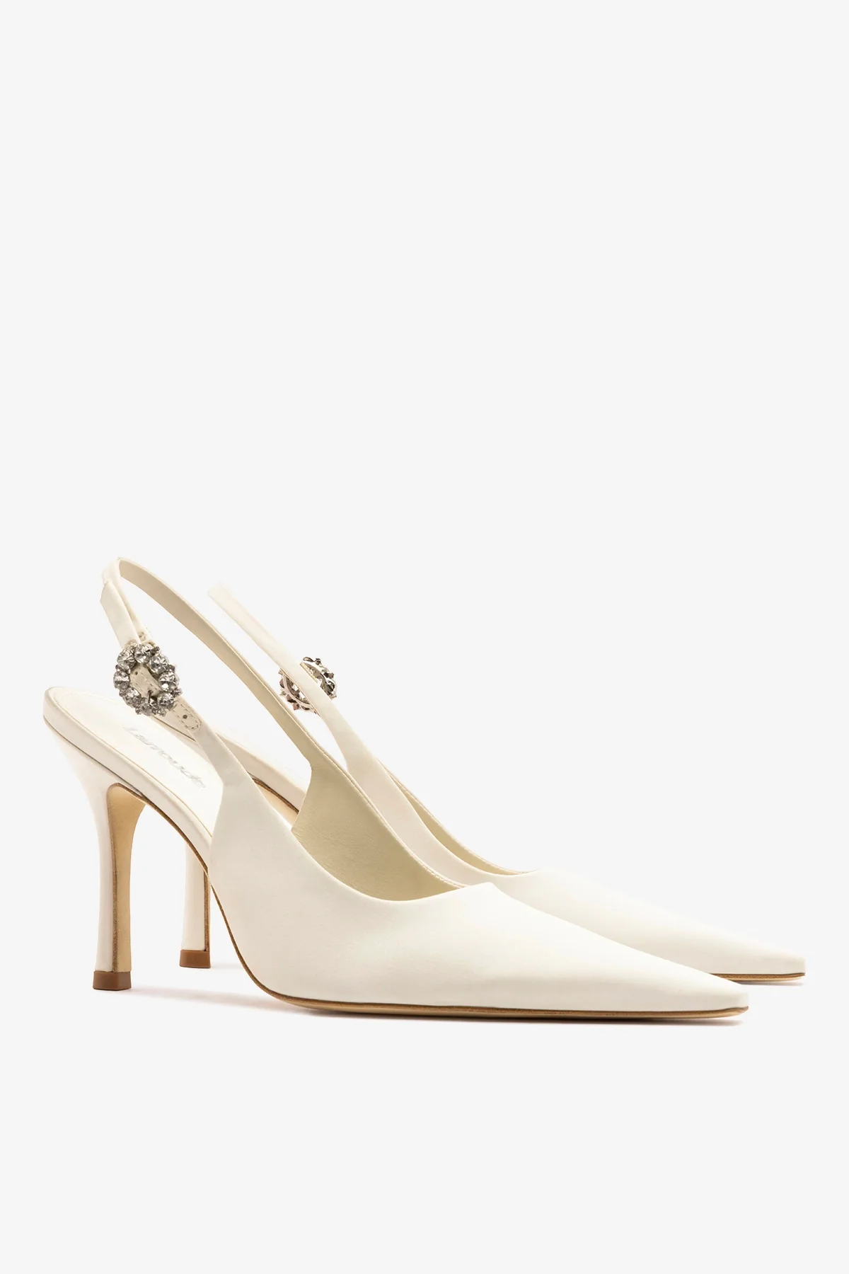 Carine Pump White Satin - Image 3