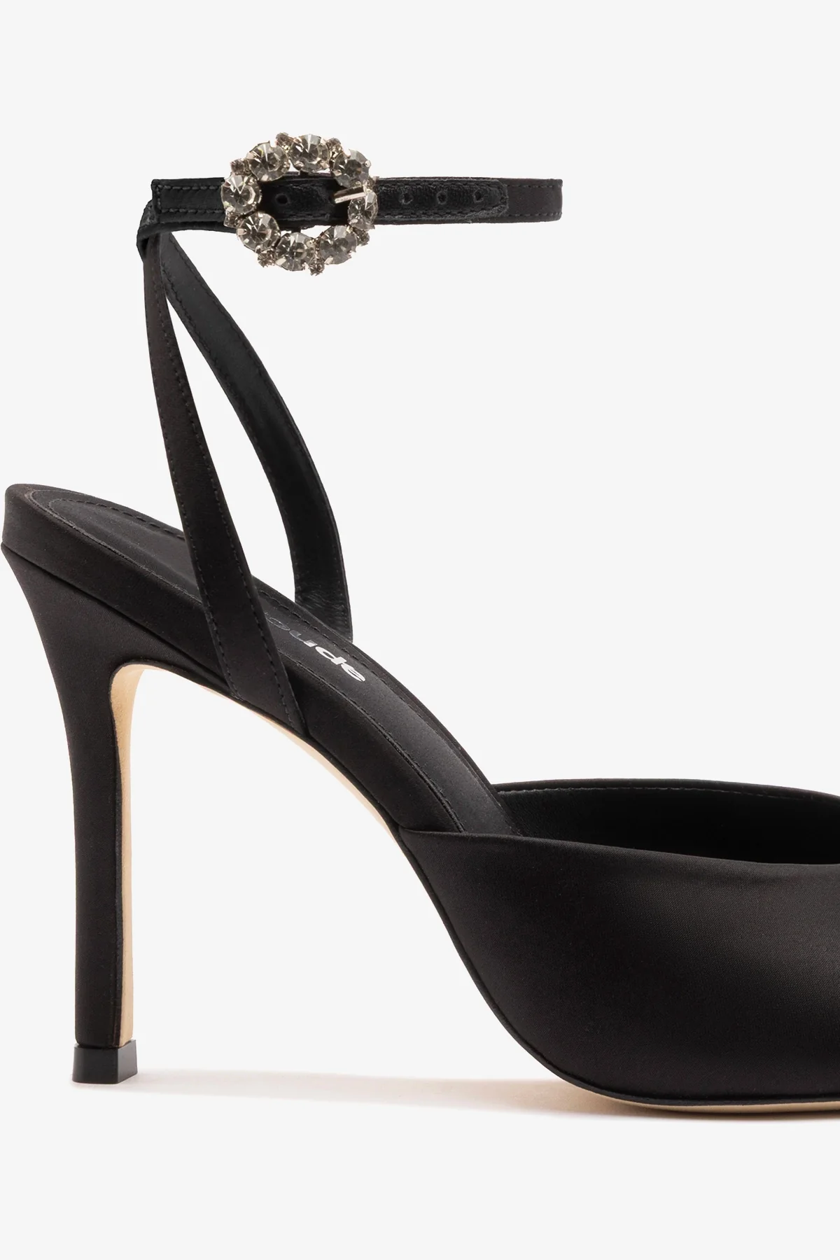 Jasmine Sandal Black Satin - Image 4