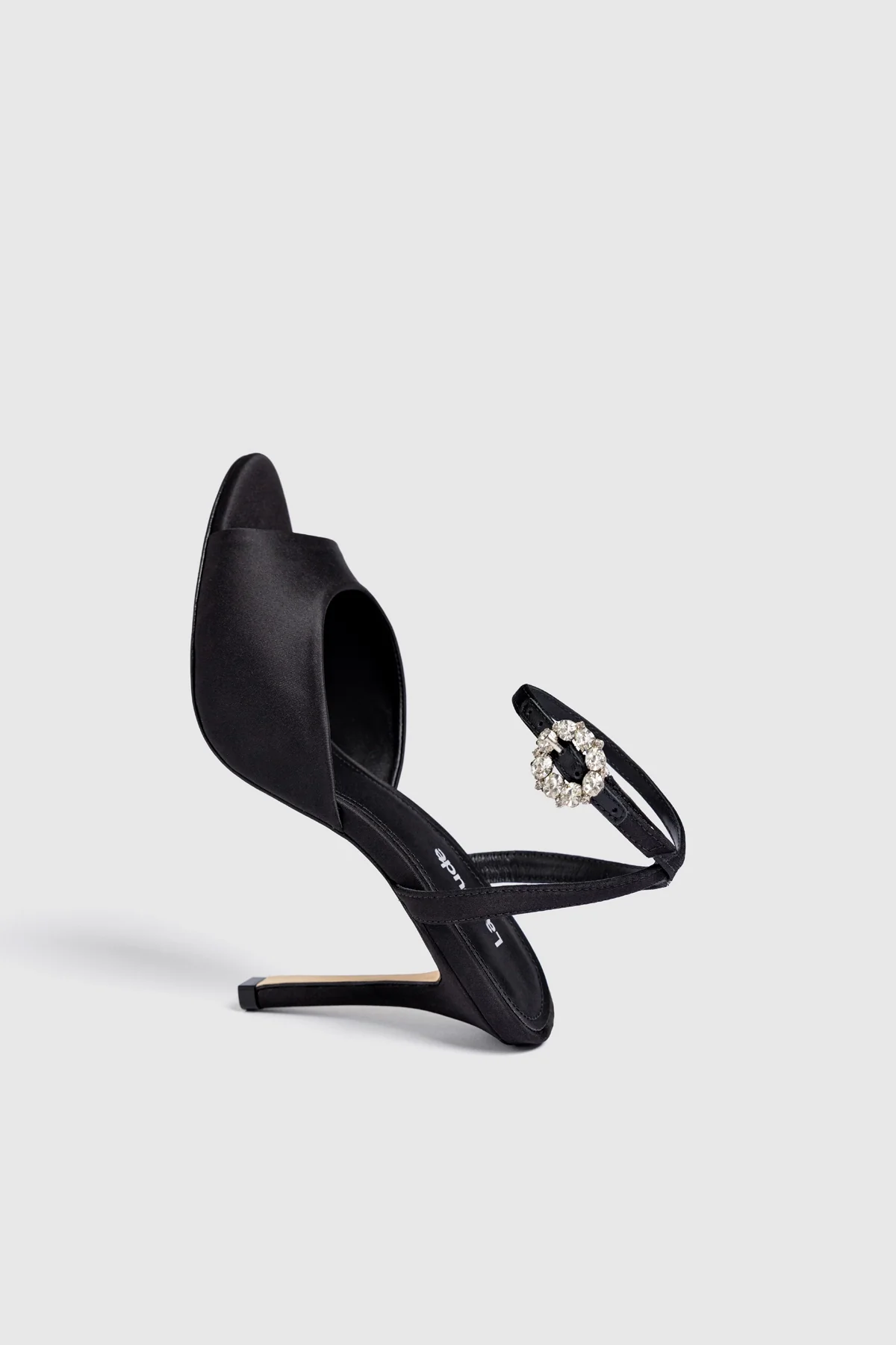 Jasmine Sandal Black Satin - Image 6