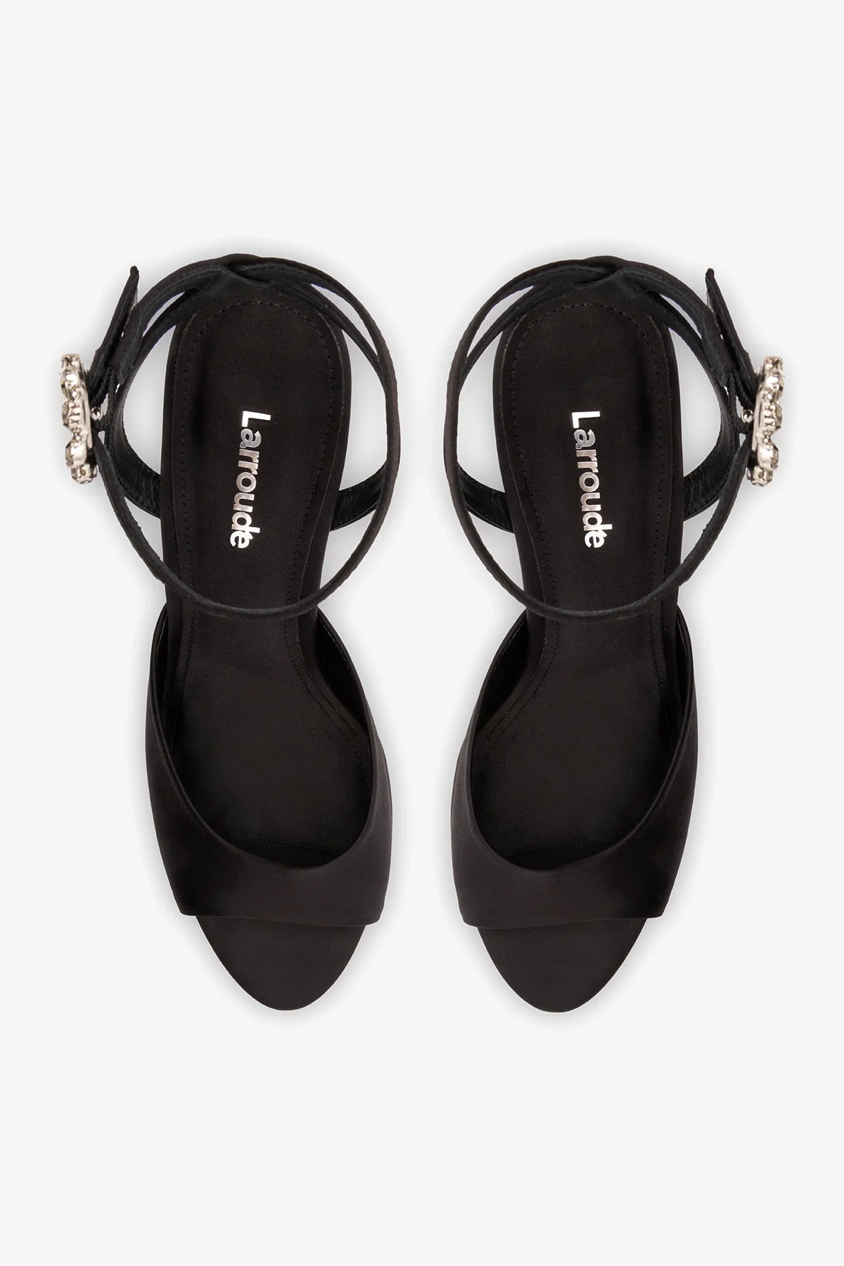 Jasmine Sandal Black Satin - Image 7