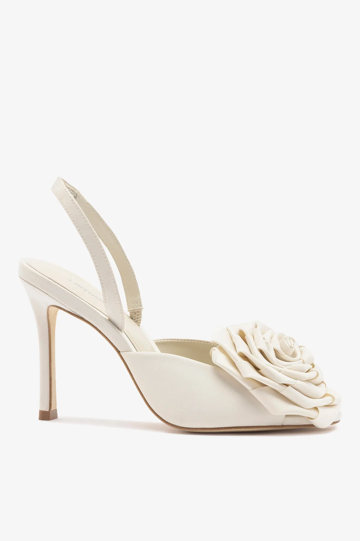 Scarlet Sandal White Satin