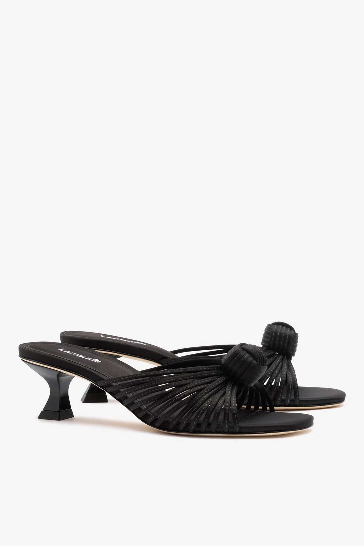 Valerie Mule Black Satin - Image 3