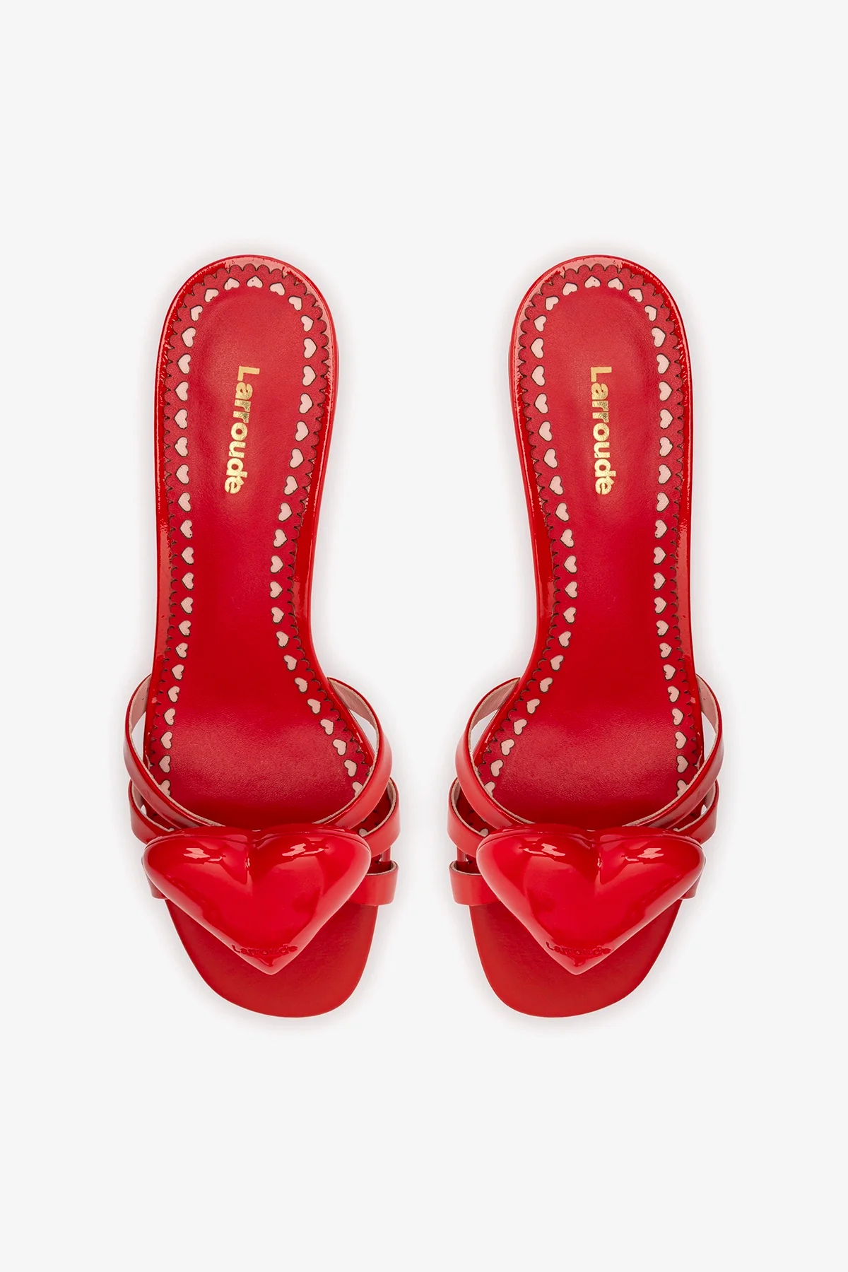 Amore Mule In Scarlet Patent Leather - Image 7