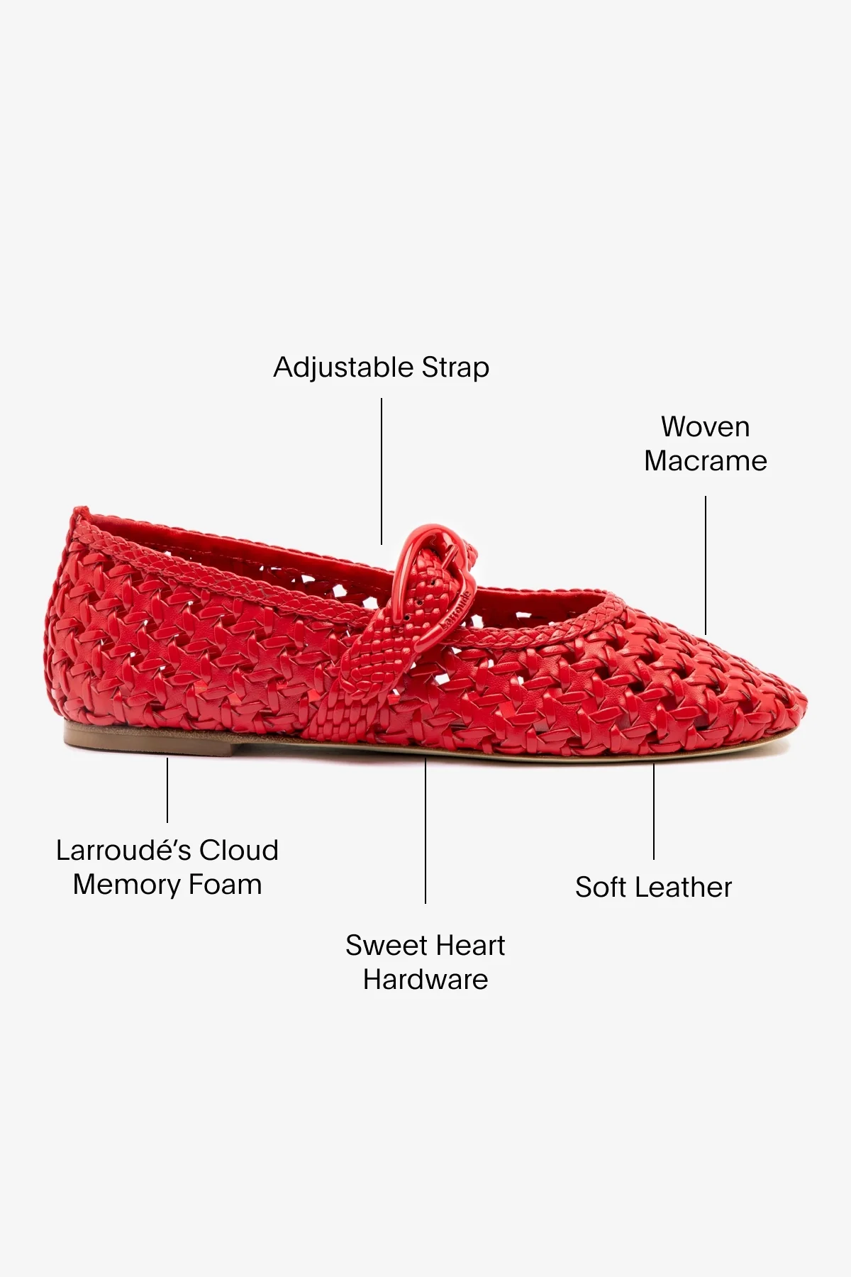 Verona New Macrame In Scarlet Leather - Image 5