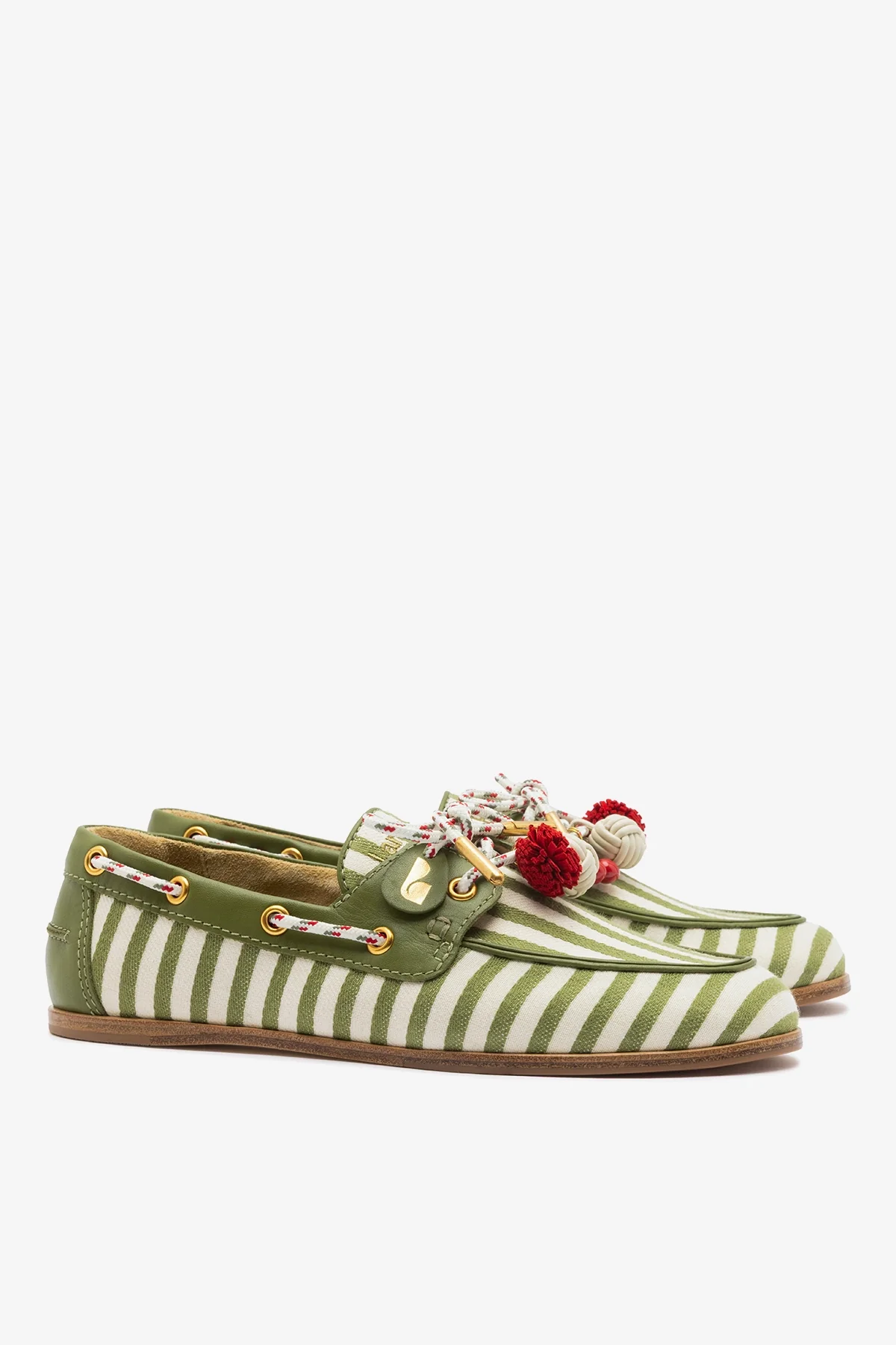 Cyprus Boat Shoe Seaweed Striped Canva - Image 3