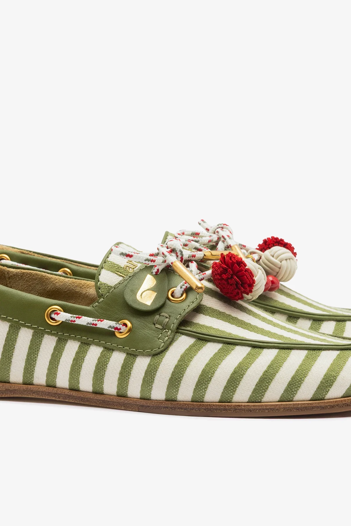 Cyprus Boat Shoe Seaweed Striped Canva - Image 4