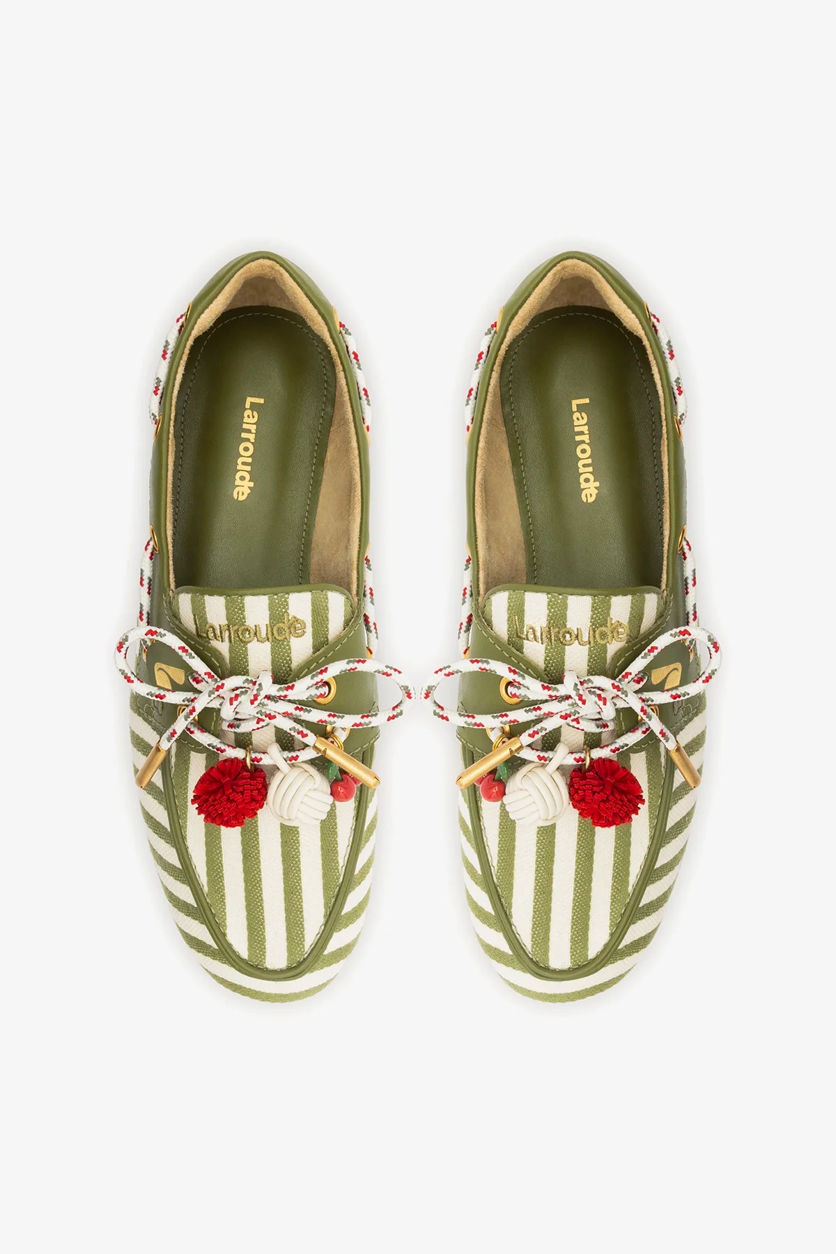 Cyprus Boat Shoe Seaweed Striped Canva - Image 7