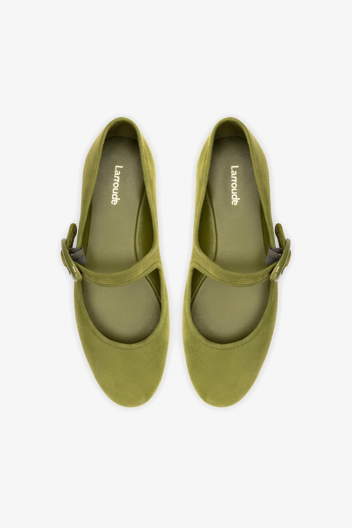 Verona Ballet Flat In Seaweed Suede - Image 7