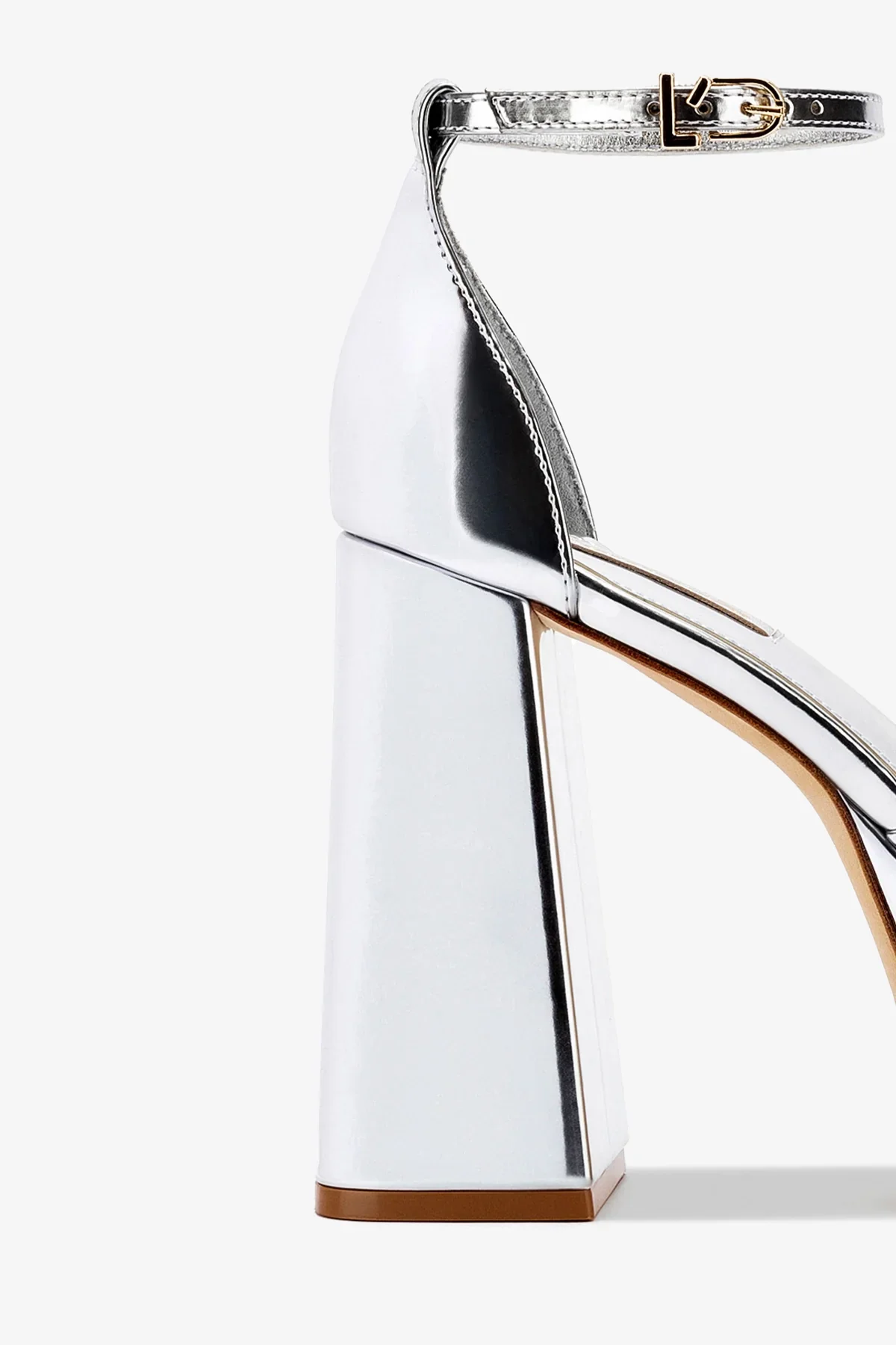 Ari Pump In Silver Specchio - Image 4