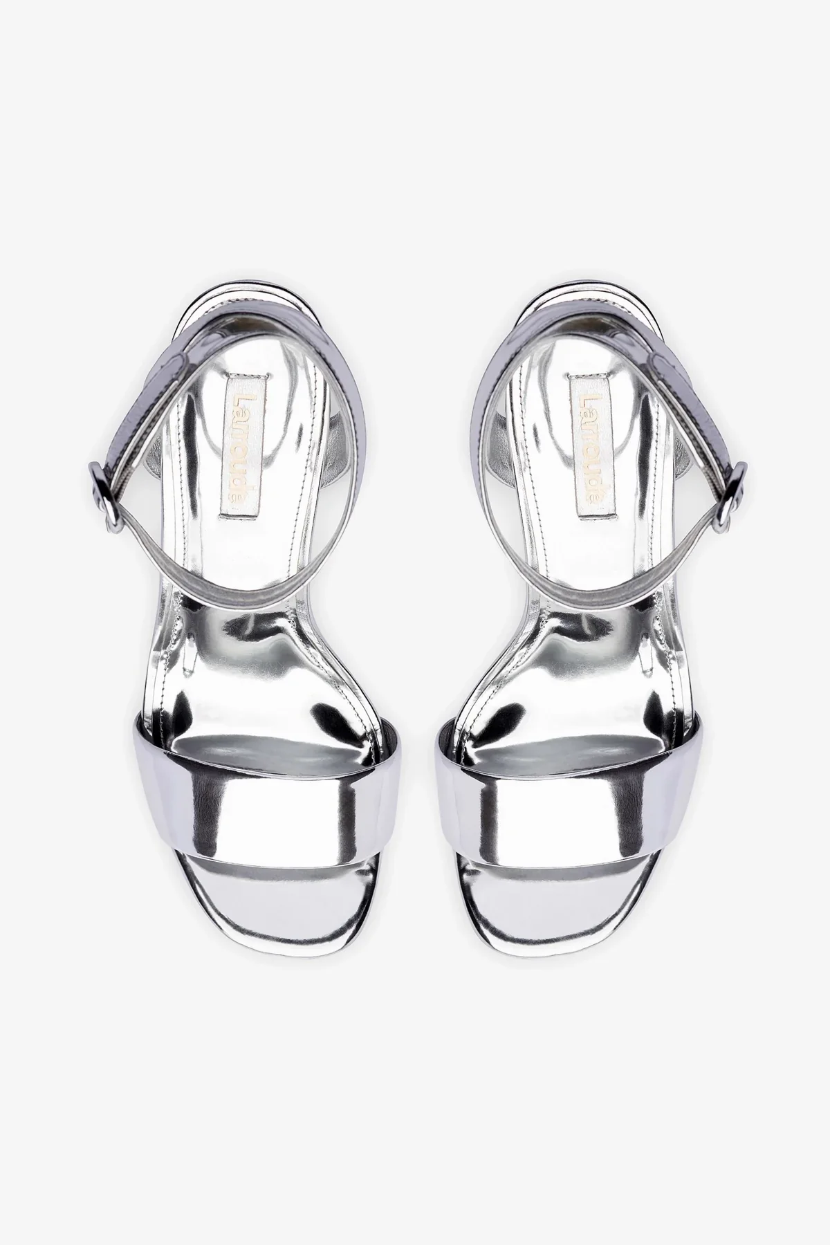 Dolly Sandal In Silver Specchio - Image 7