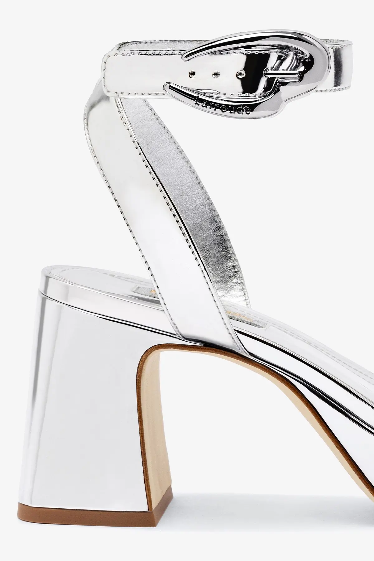 Dolly Verona Low Sandal In Silver Specchio - Image 4
