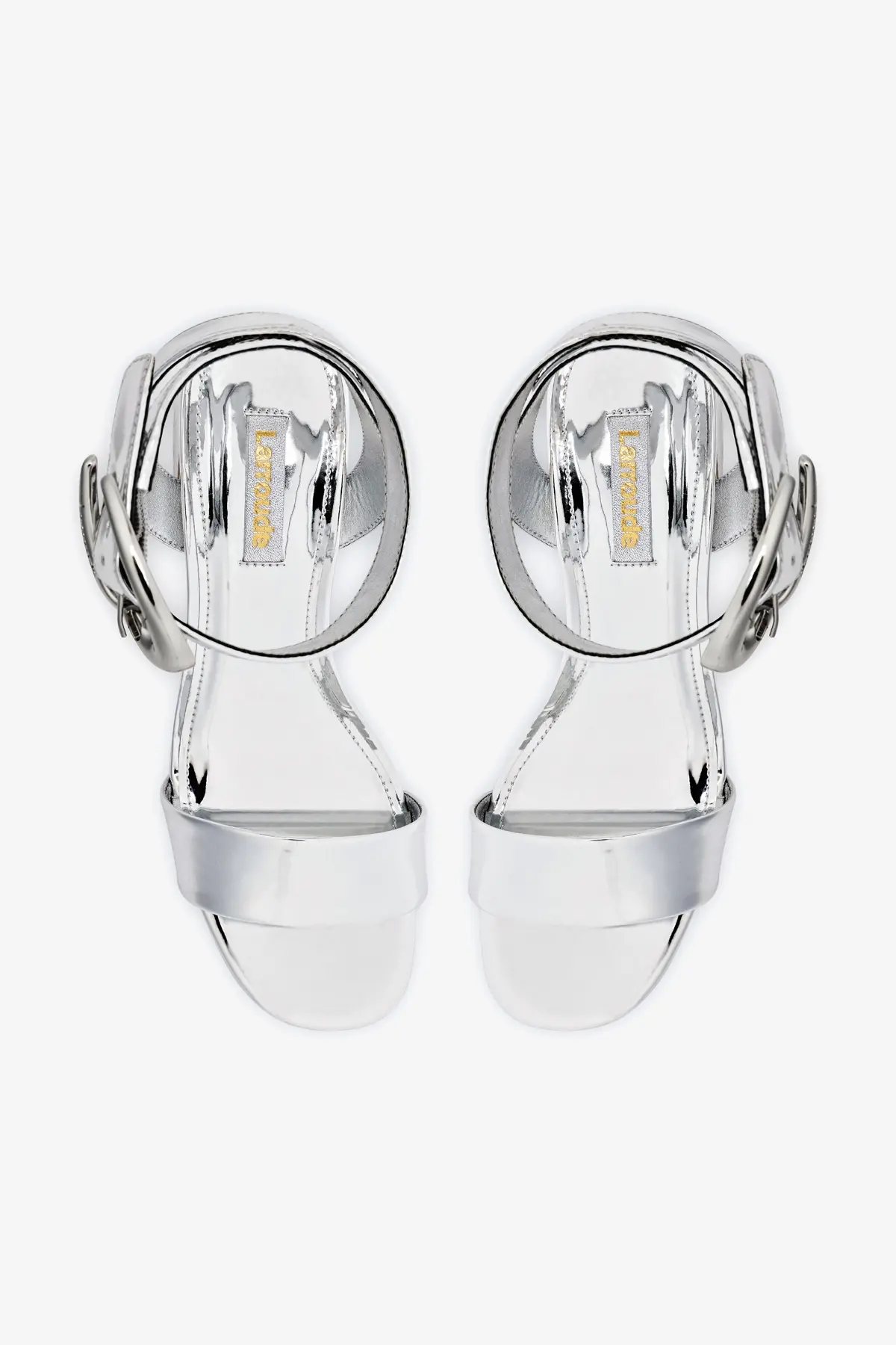 Dolly Verona Low Sandal In Silver Specchio - Image 7