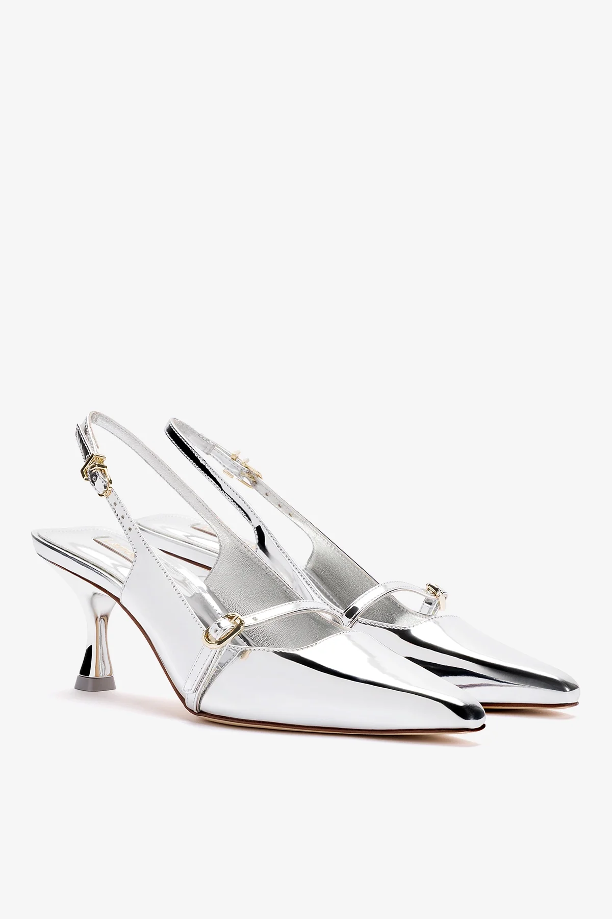 Ines Pump In Silver Specchio - Image 3