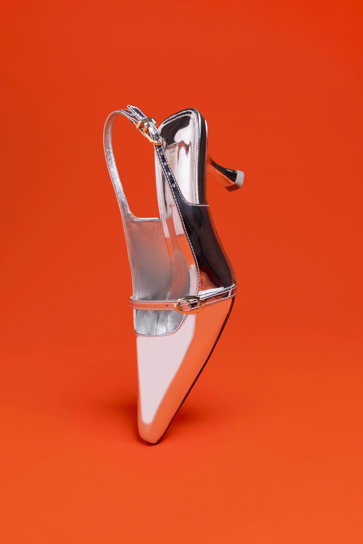 Ines Pump In Silver Specchio - Image 5
