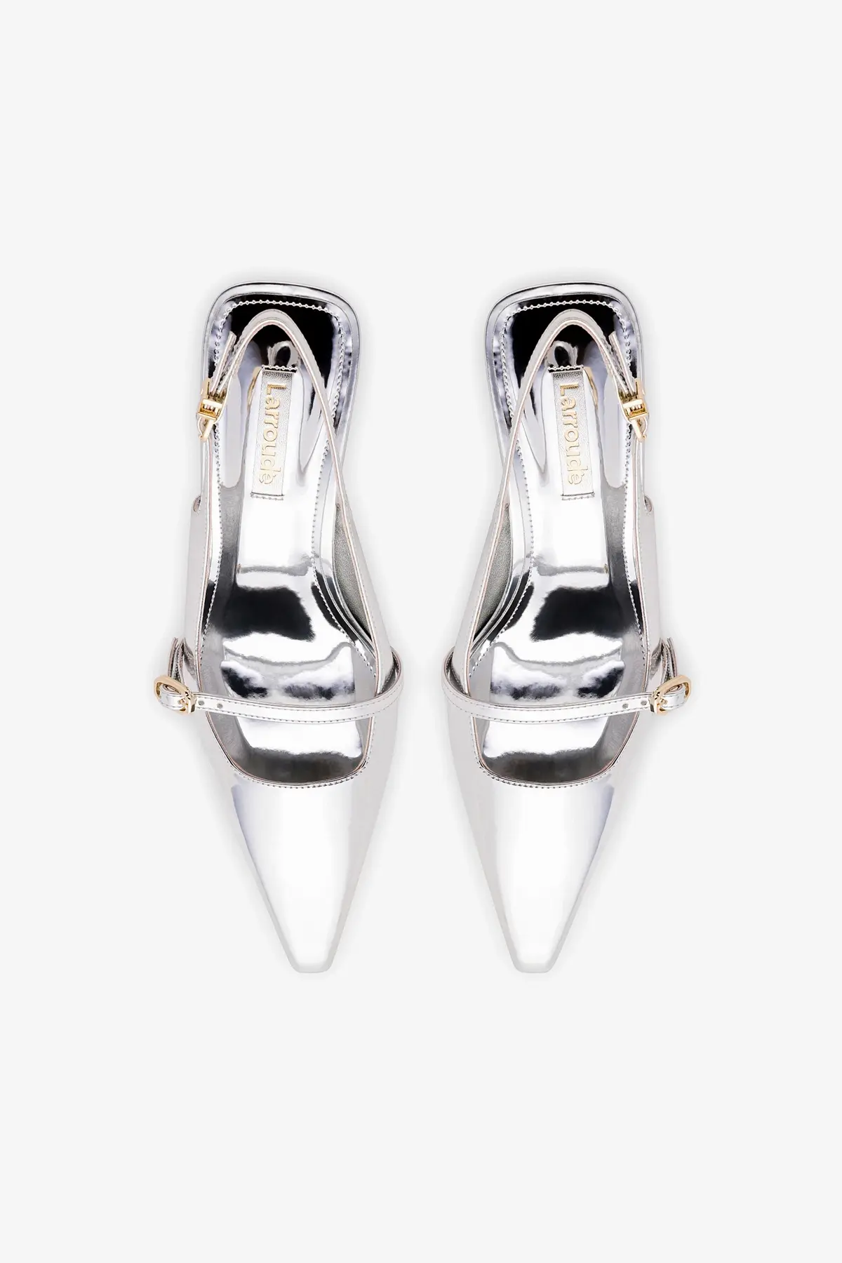 Ines Pump In Silver Specchio - Image 6