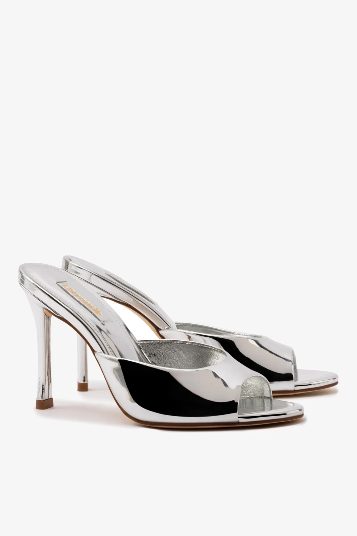 Jasmine Hi Mule In Silver Specchio - Image 3