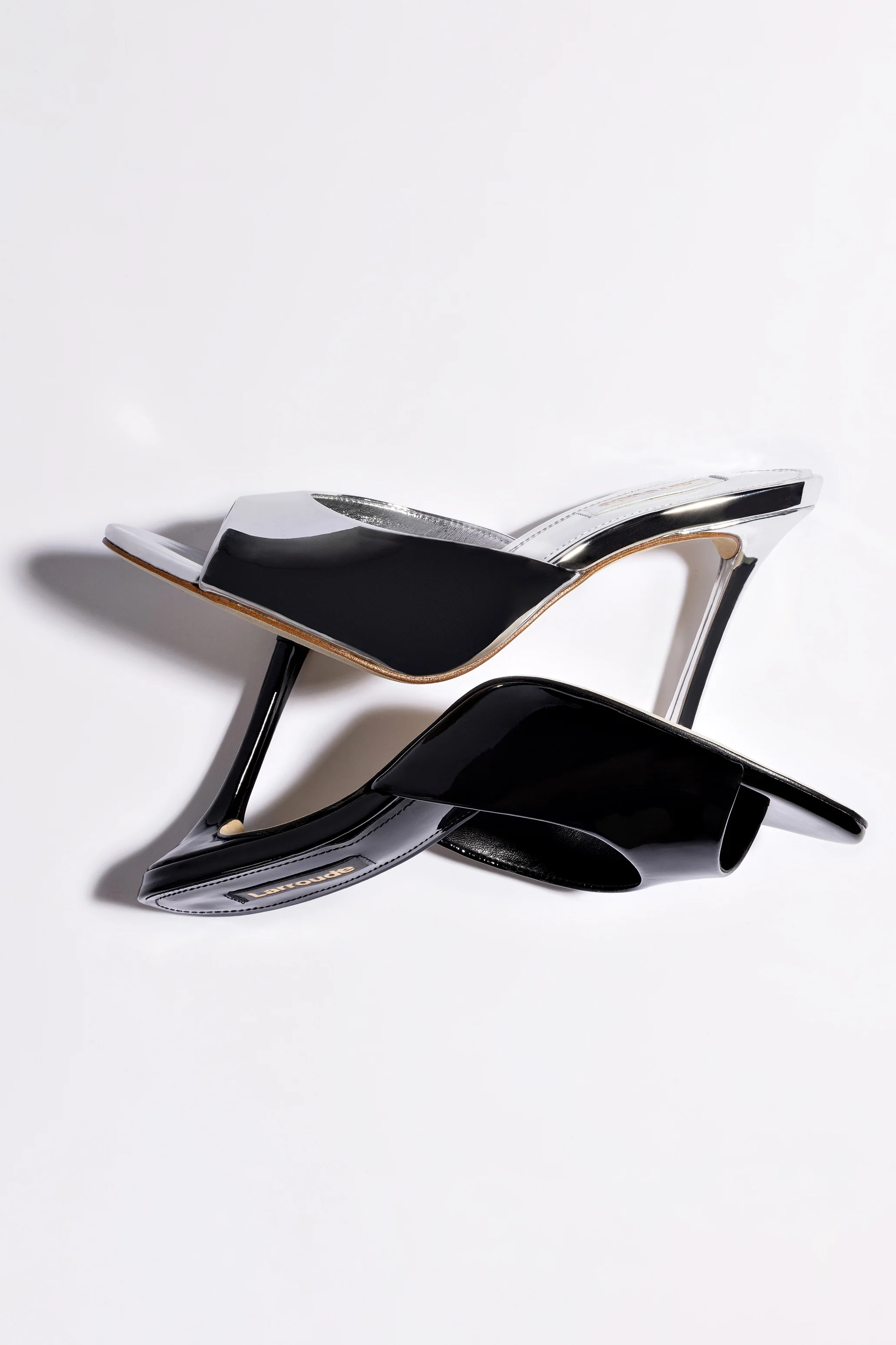 Jasmine Hi Mule In Silver Specchio - Image 6