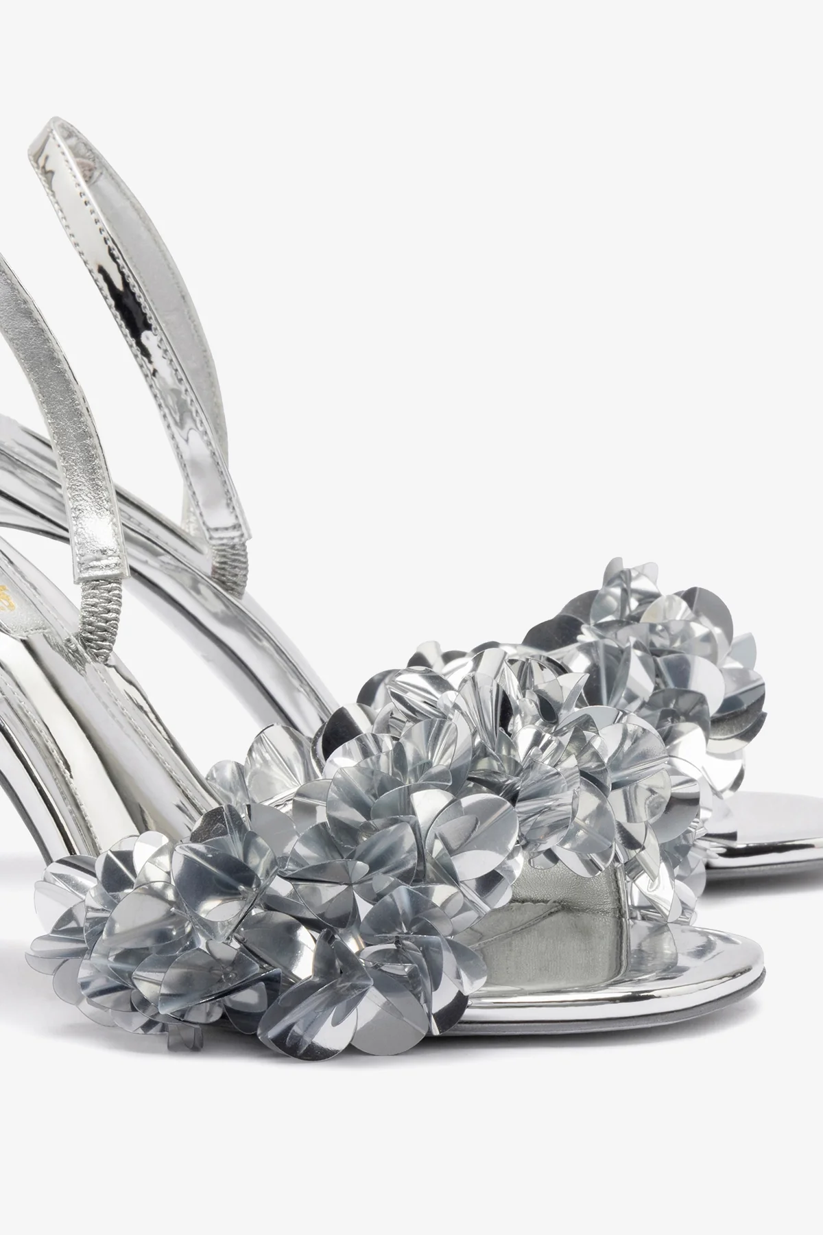 Morgan Sandal In Silver Specchio - Image 4