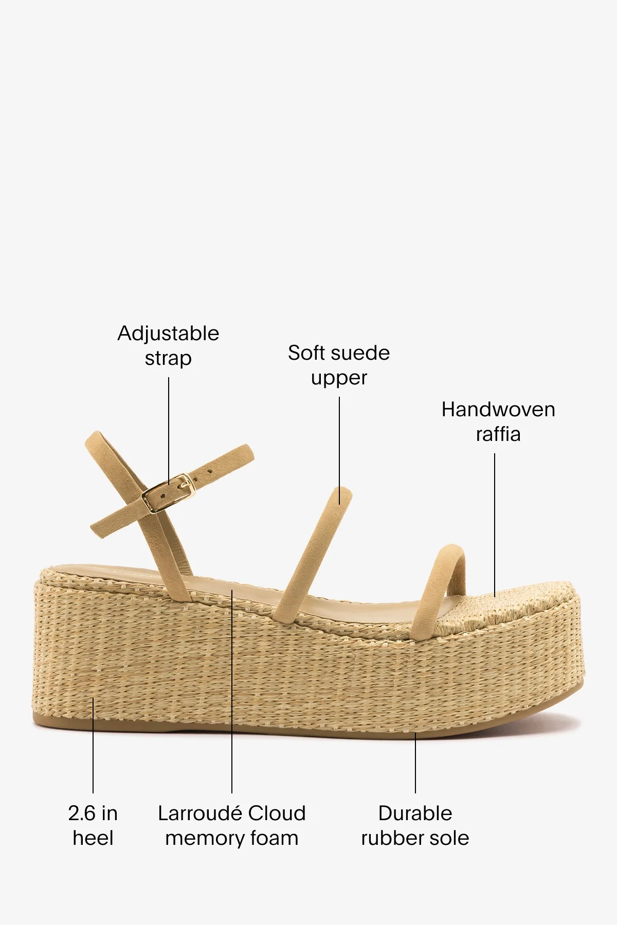 Gio Flatform Peanut Suede - Image 5