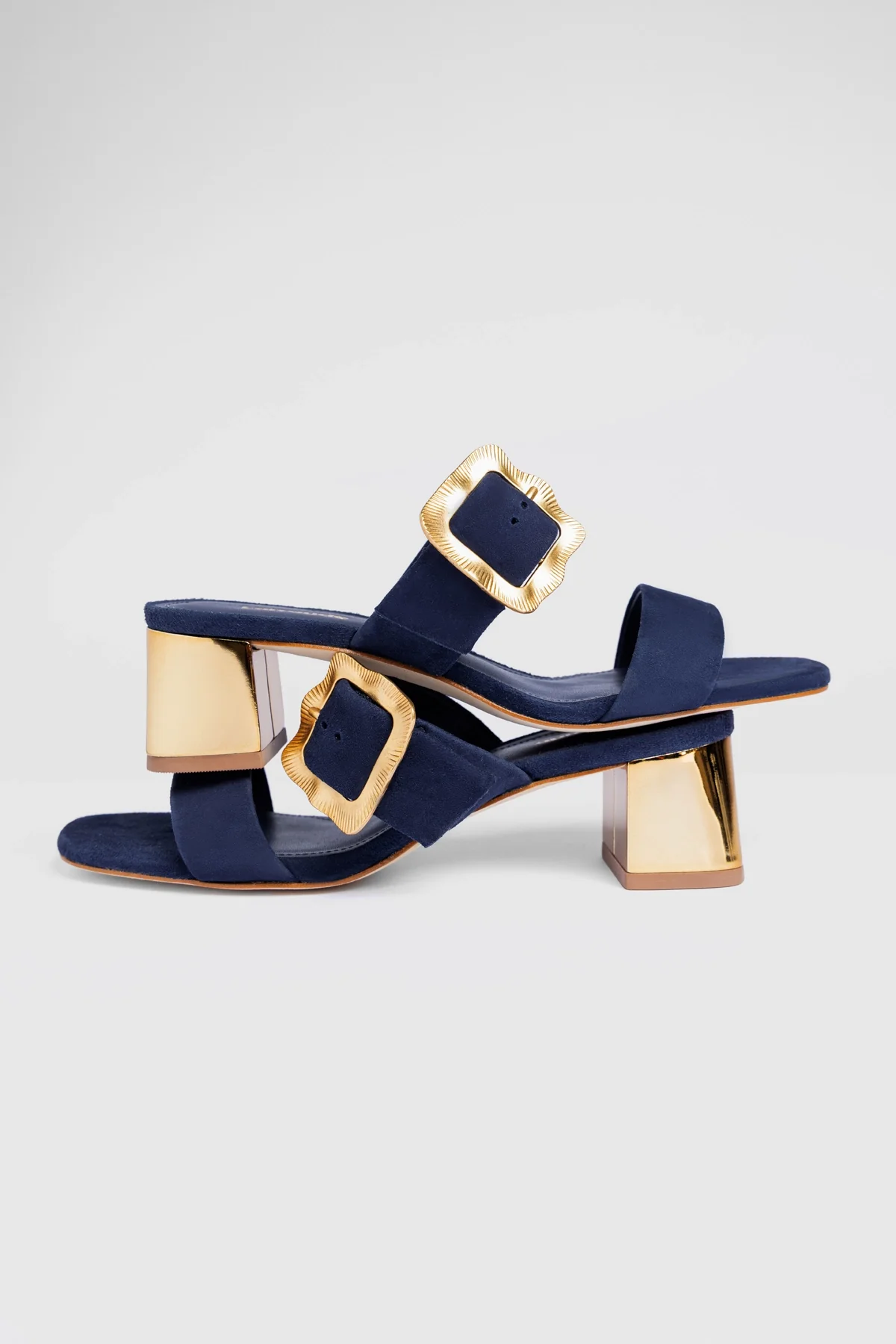 Maria Sandal Navy Suede - Image 2
