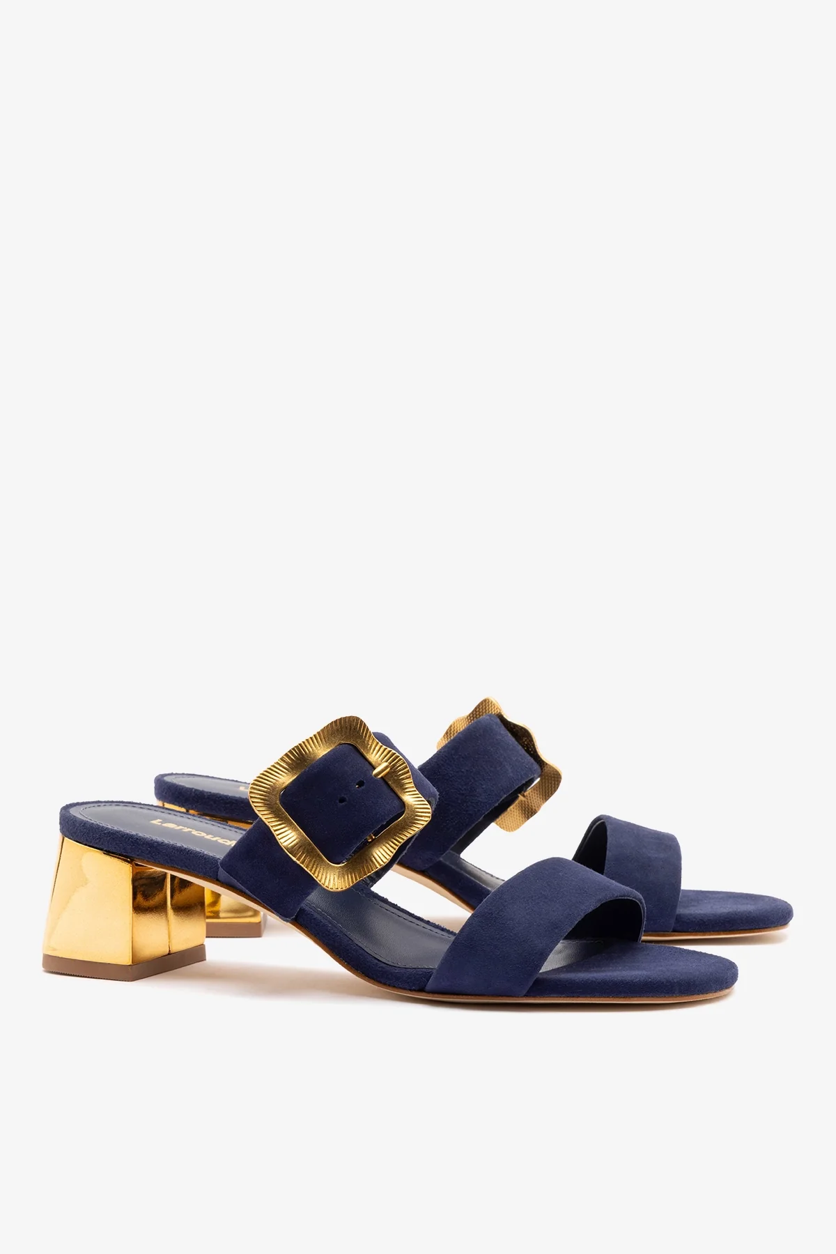 Maria Sandal Navy Suede - Image 3