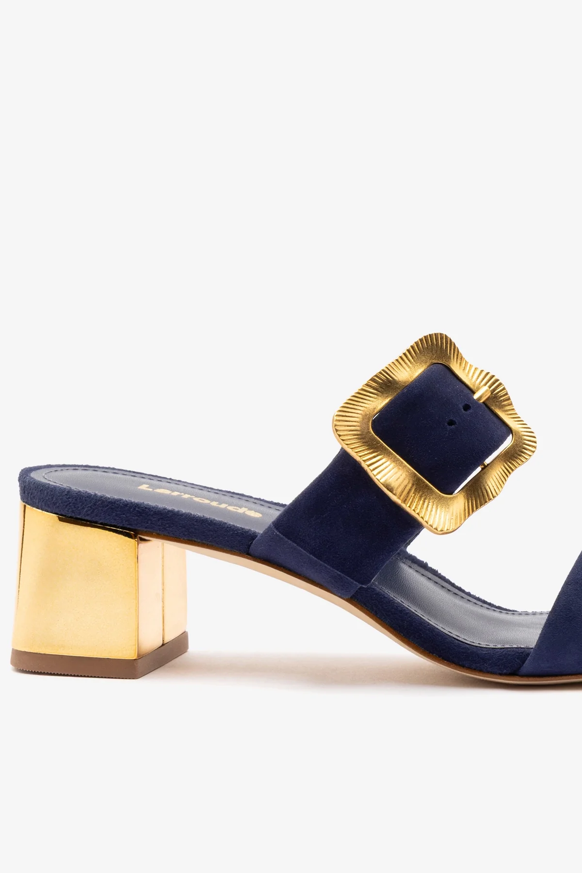Maria Sandal Navy Suede - Image 4