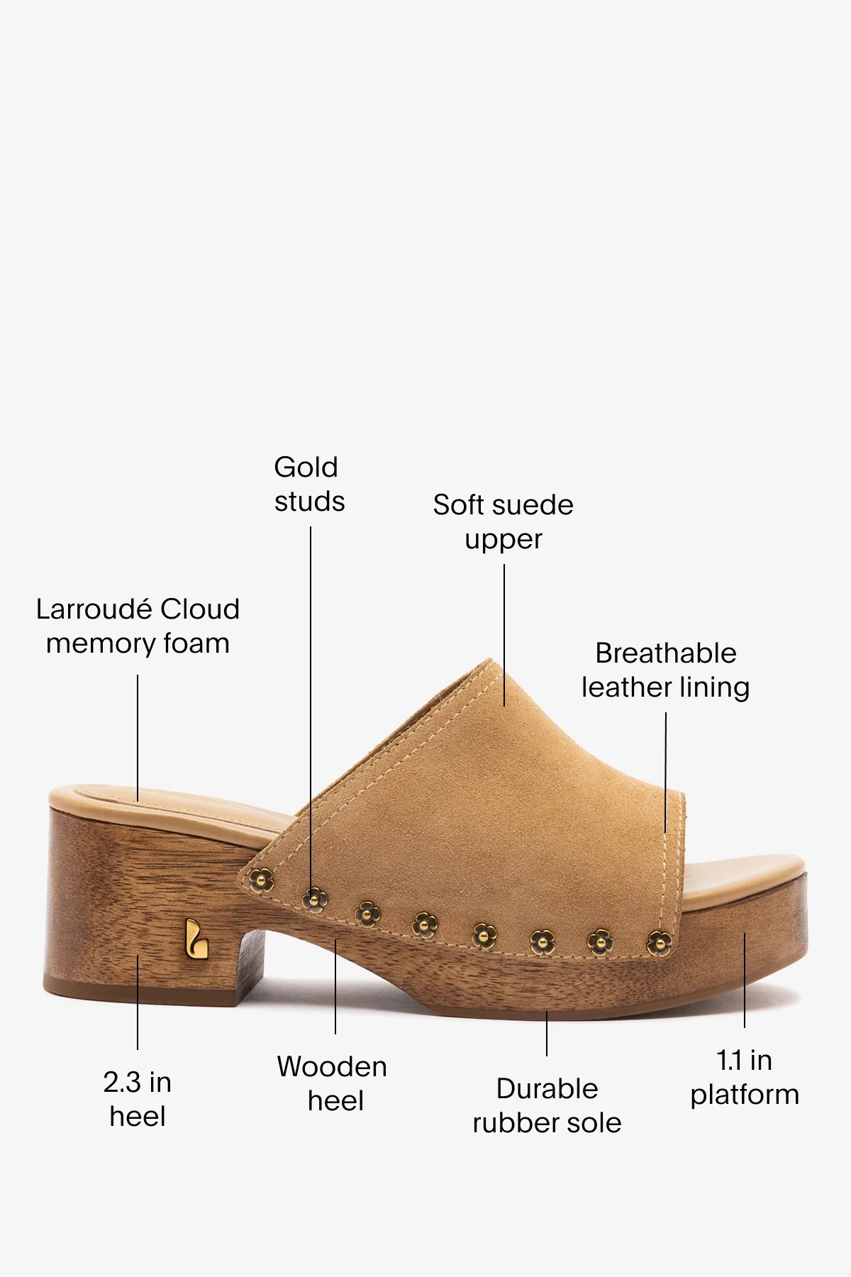 Willow Mule Peanut Suede - Image 5