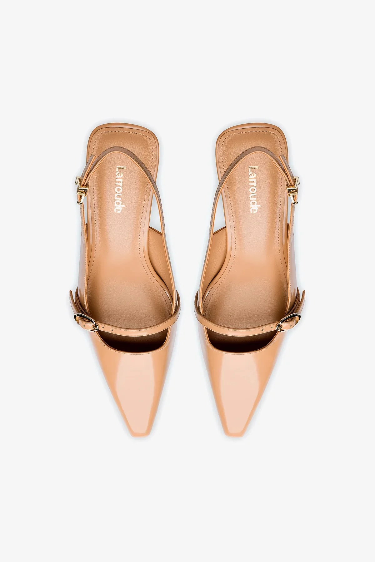 Ines Pump In Tan Leather - Image 6