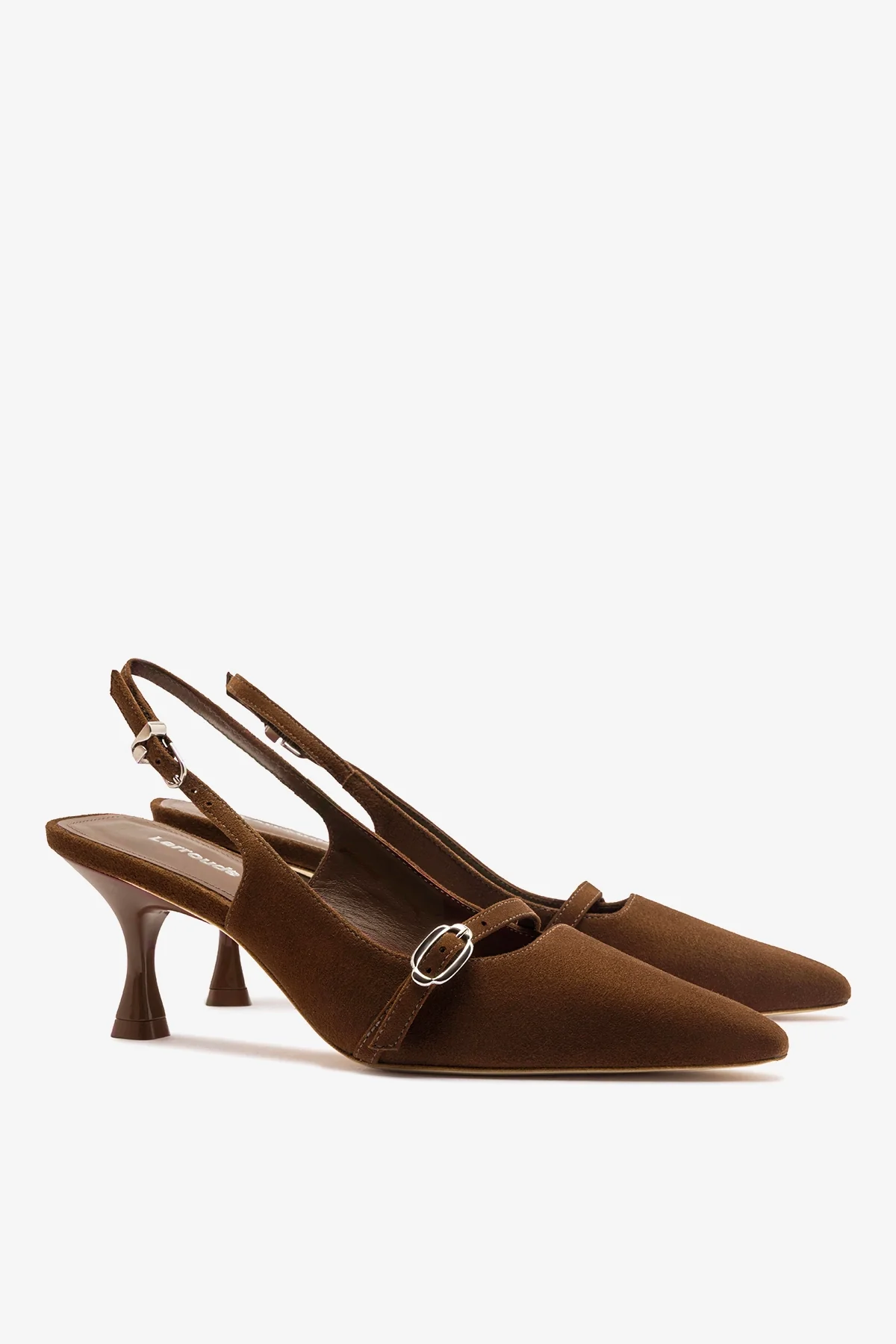 Ines Pump Burnt Umber Suede - Image 3